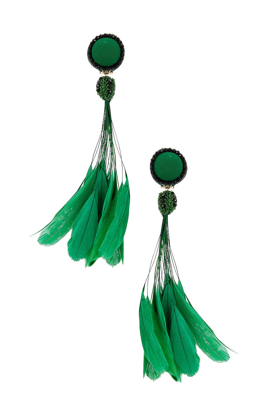 Ranjana Khan Sophia Earrings in Green | REVOLVE