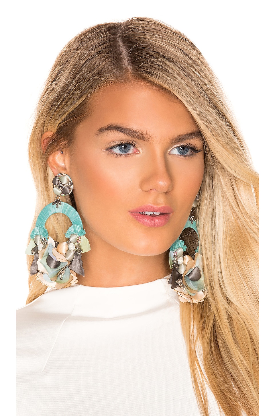 Ranjana Khan Luna Earring in Blue | REVOLVE