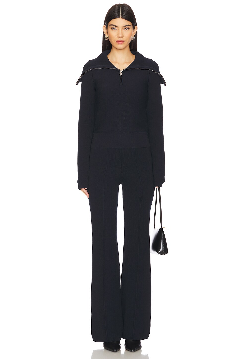 Zipped Collar Sweater
