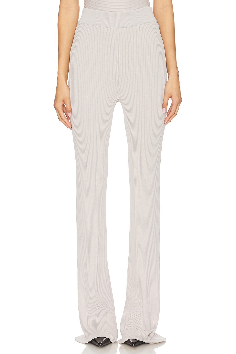 Rib Knit Pants - Thumbnail 1