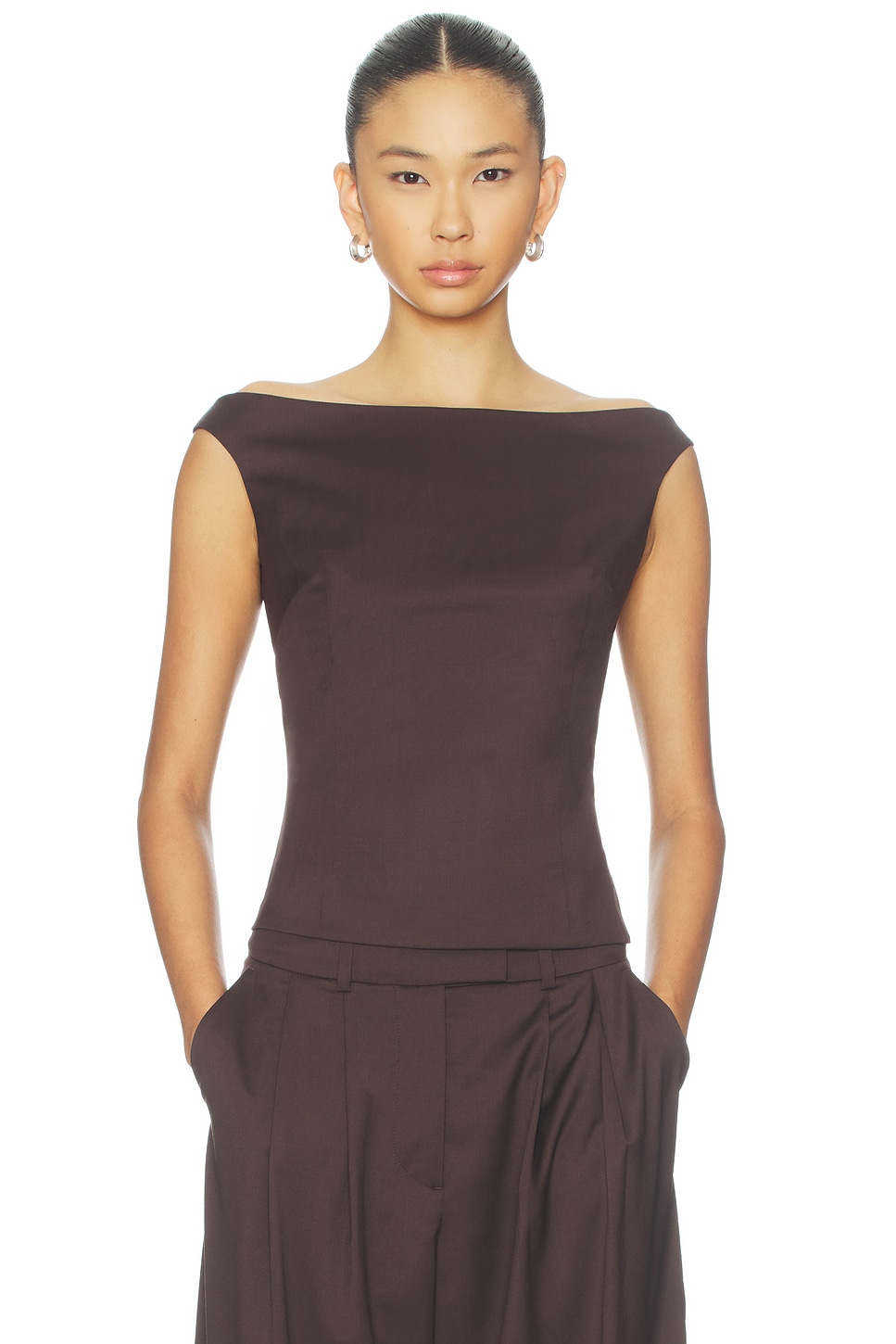 Off Shoulder Suiting Top
