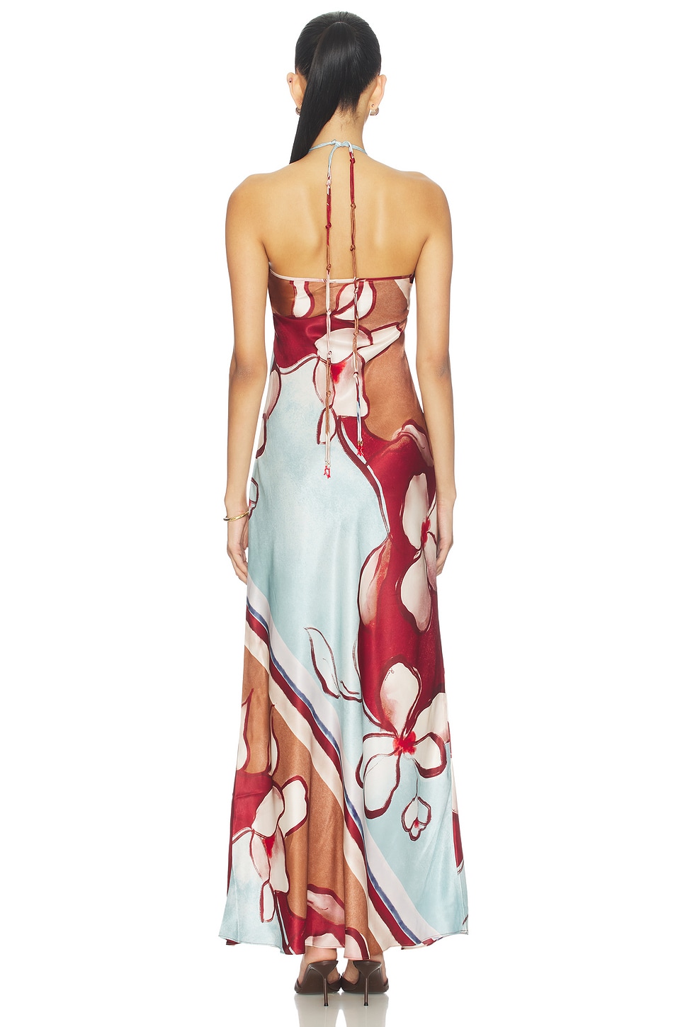 ROAME. Tulula Halter Dress in Marisol Bloom | REVOLVE