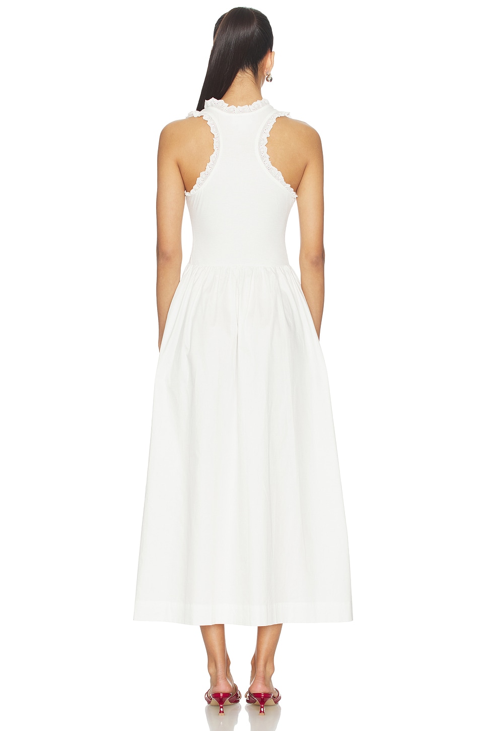 white maxi ribbed dress Textured White Maxi Dress | Trendy Women's Clothing