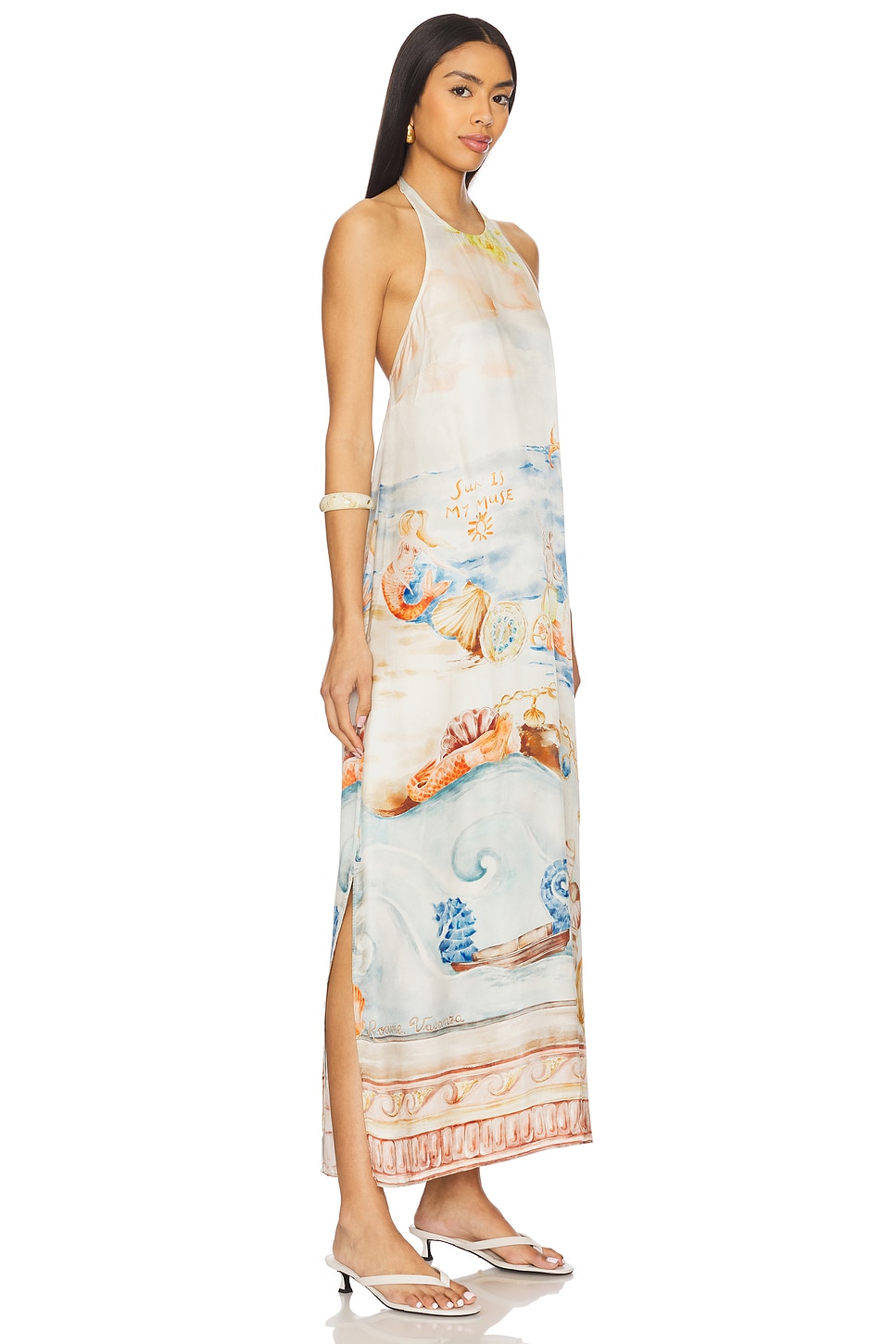 ROAME. Dakota Halter Dress in Oracle | REVOLVE
