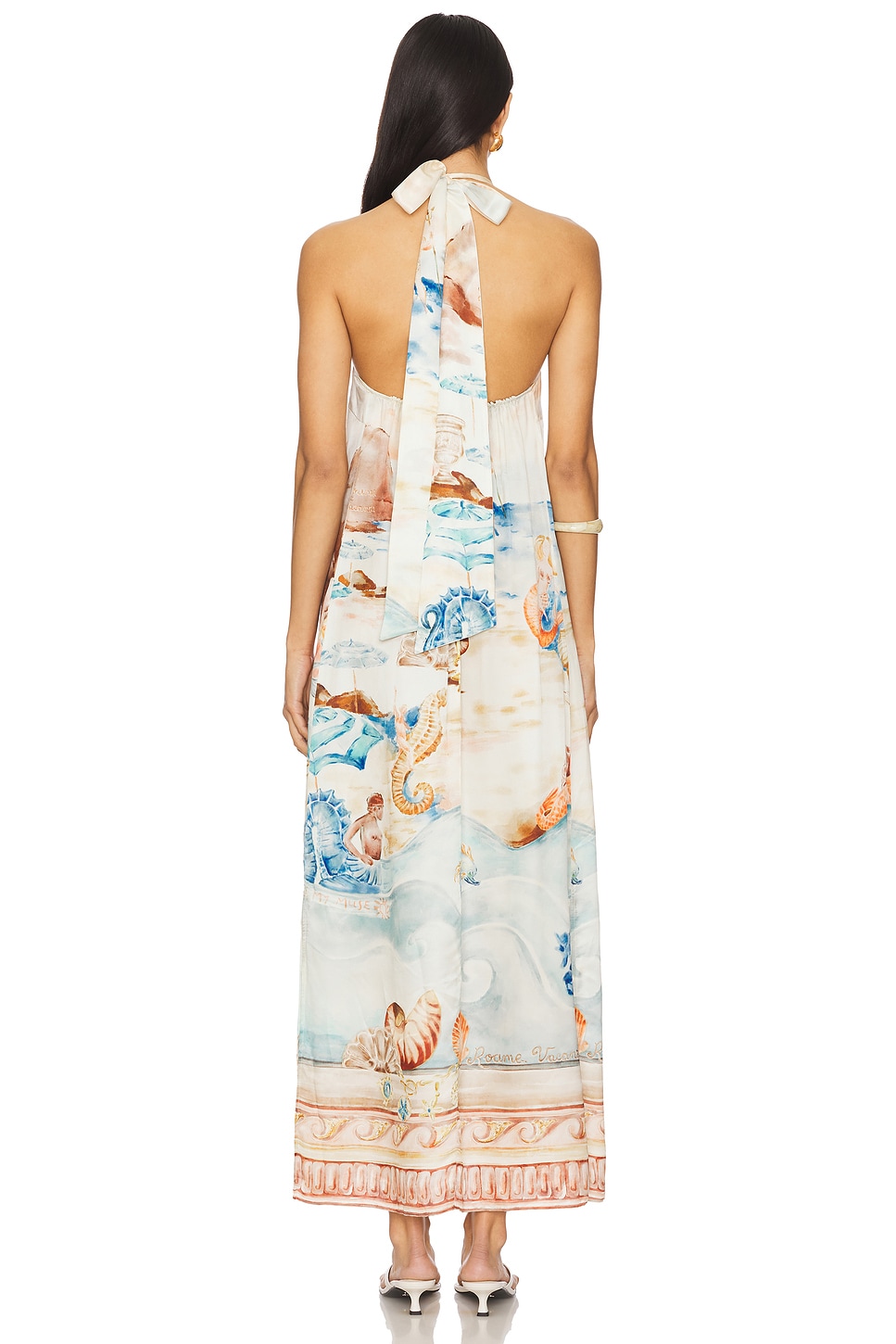 ROAME. Dakota Halter Dress in Oracle | REVOLVE