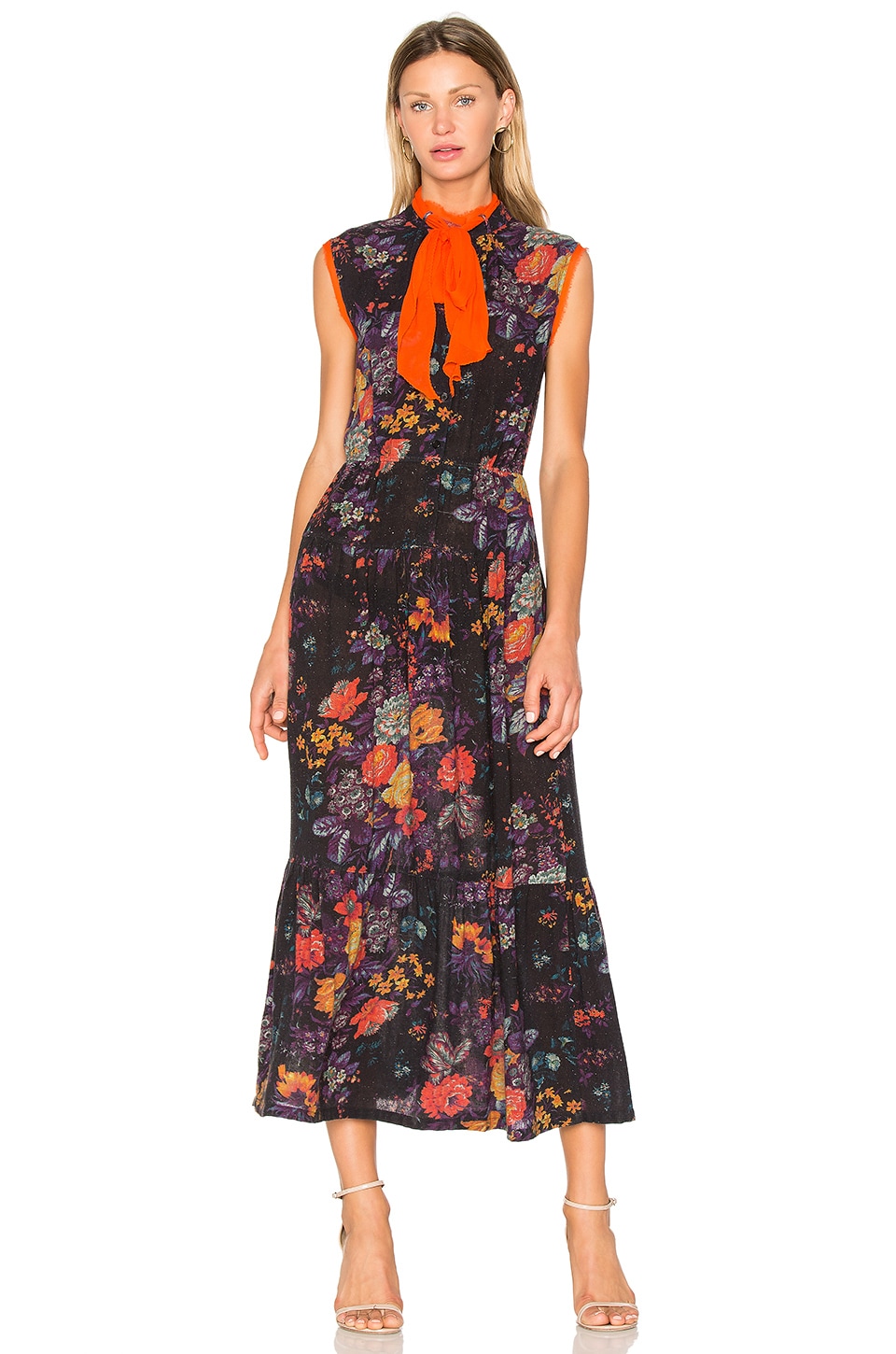 prairie maxi dress in purple