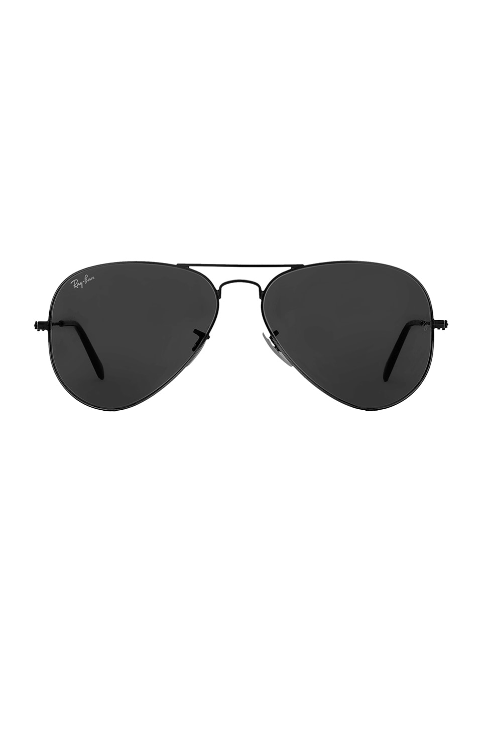 ray ban all black aviators