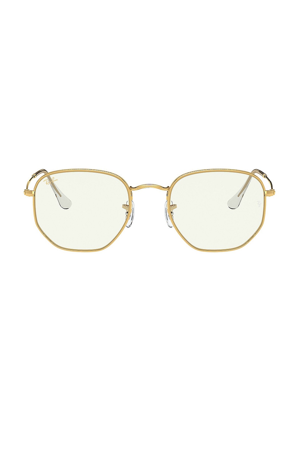 RayBan Blue Light Glasses in Legend Gold REVOLVE