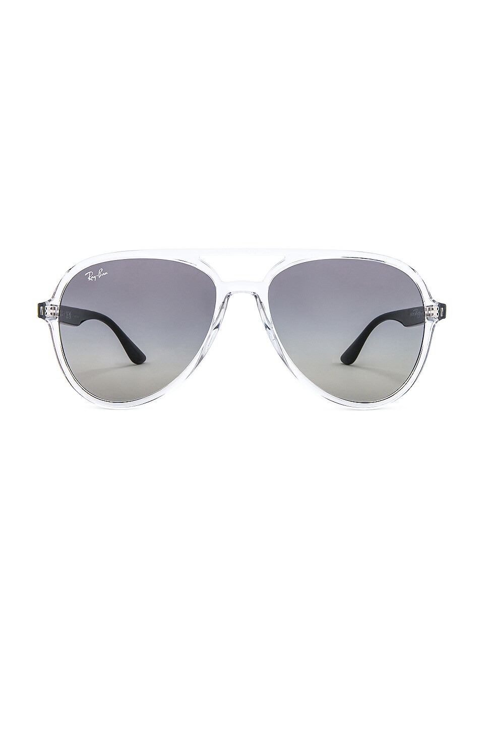 Ray-Ban Aviator in Transparent, Black, & Grey Gradient