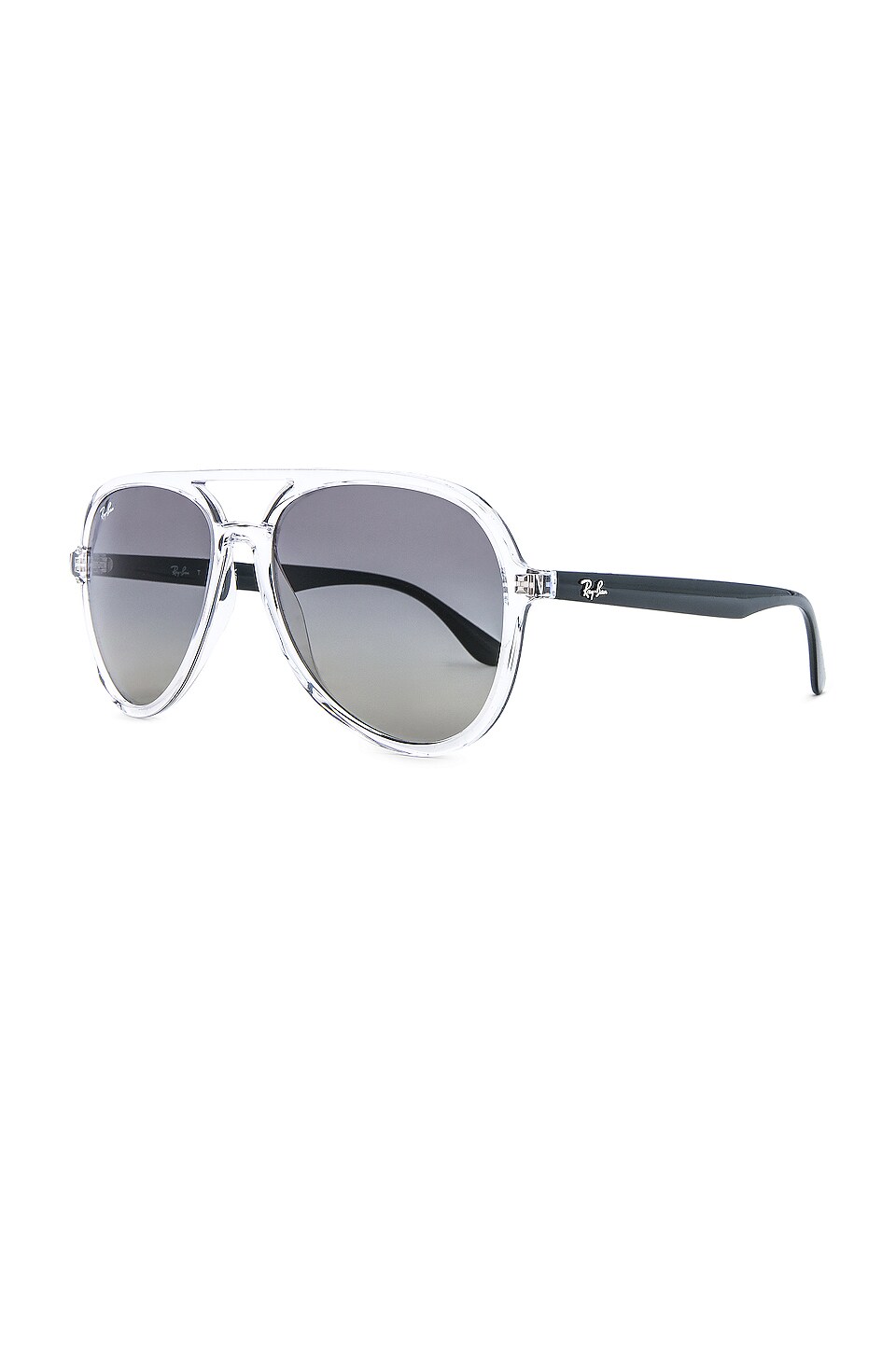 Ray-Ban Aviator in Transparent, Black, & Grey Gradient