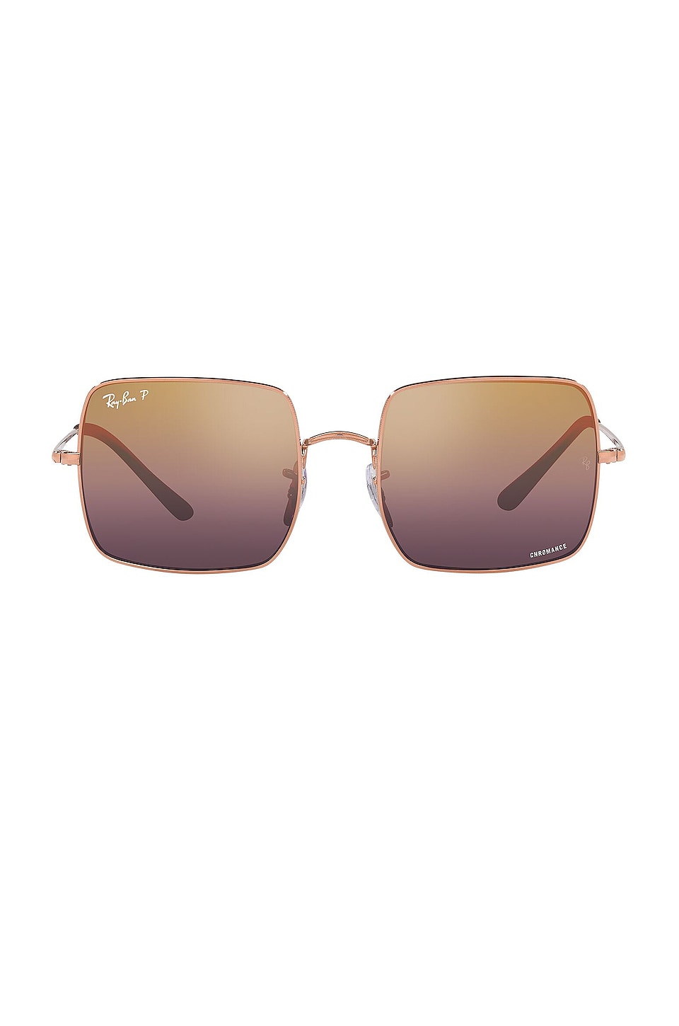Ray-Ban square sunglasses in gold/brown