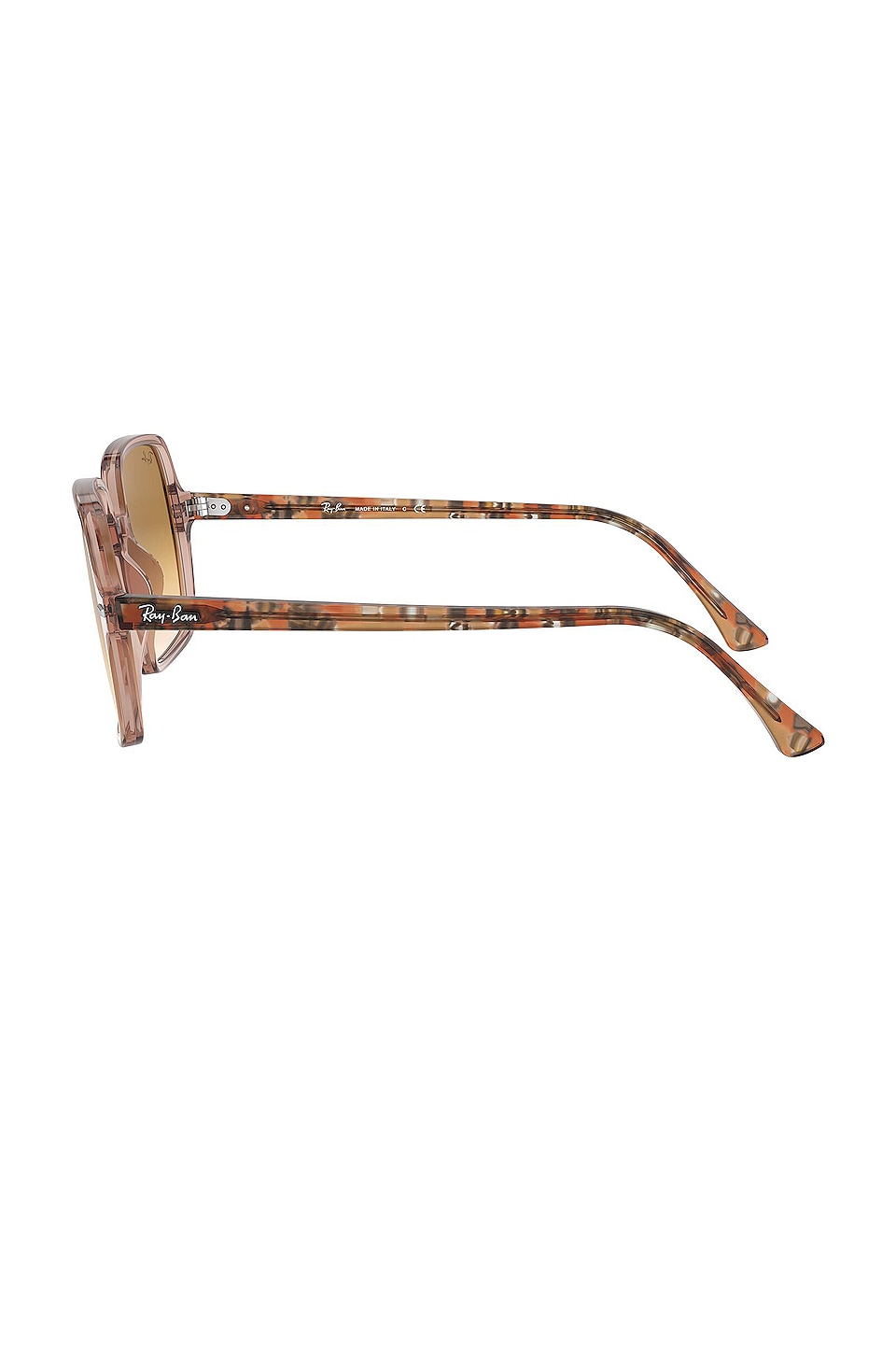 Ray-Ban square-frame Gradient Lense sunglasses Transparent light brown acetate Amazon.com: Ray-Ban Phil RB4426 6727/3 54MM Transparent  main image 4