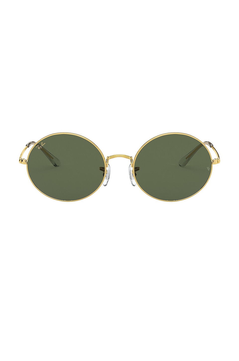 Ray-Ban Round Circle Metal in Legend Gold & Green | REVOLVE