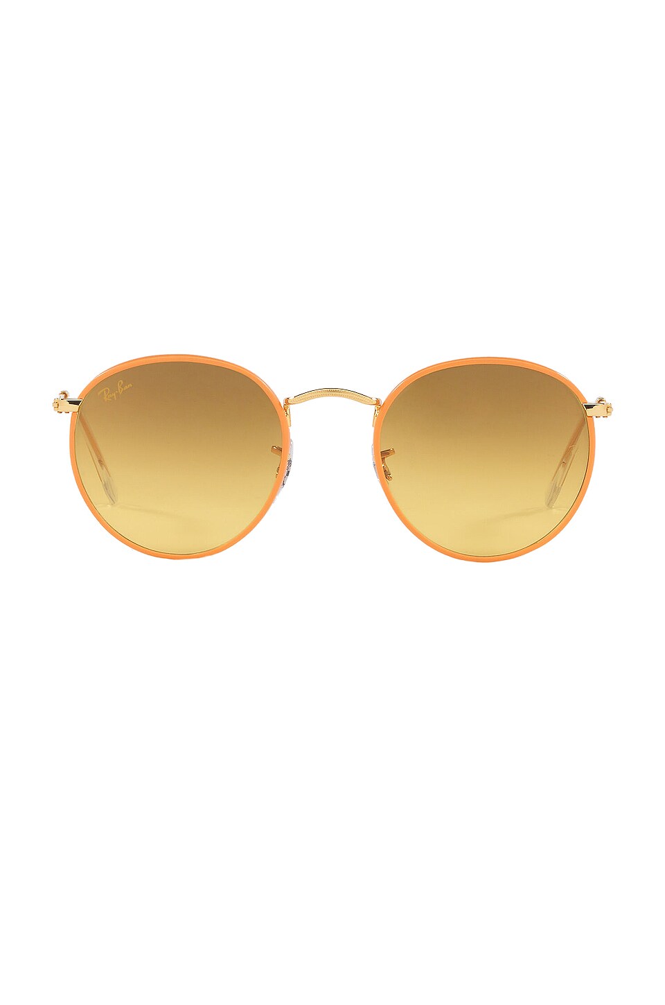 Ray Ban Phantos In Legend Gold Yellow Vintage Orange Gradient Brown Revolve