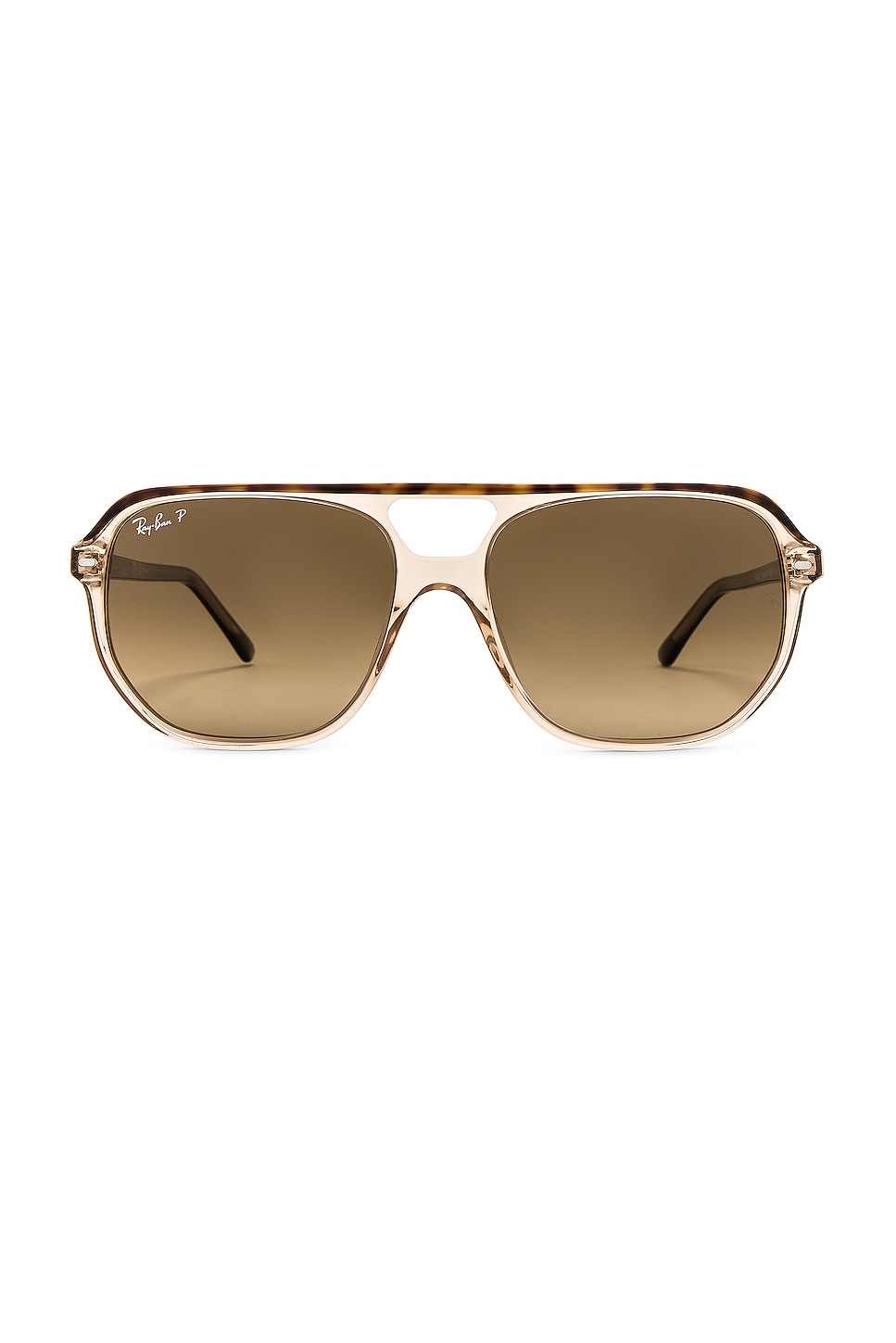 Ray-Ban Aviator Sunglasses in Havana & Transparent Brown