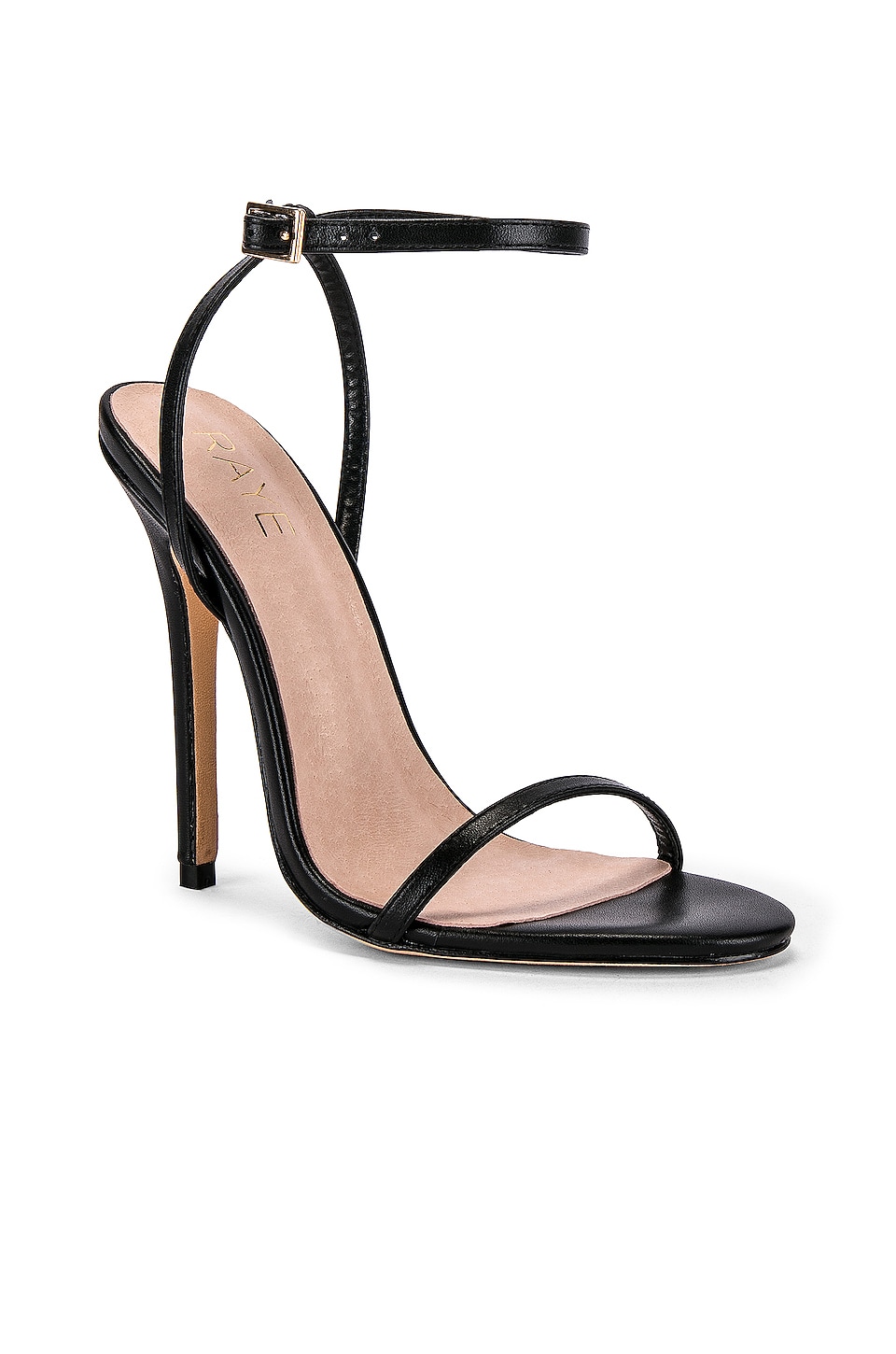 RAYE Bali Heel in Black Calf | REVOLVE