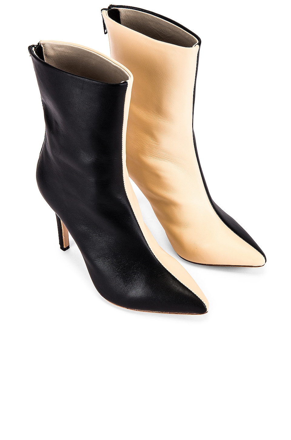 RAYE Tone Bootie in Black & Nude