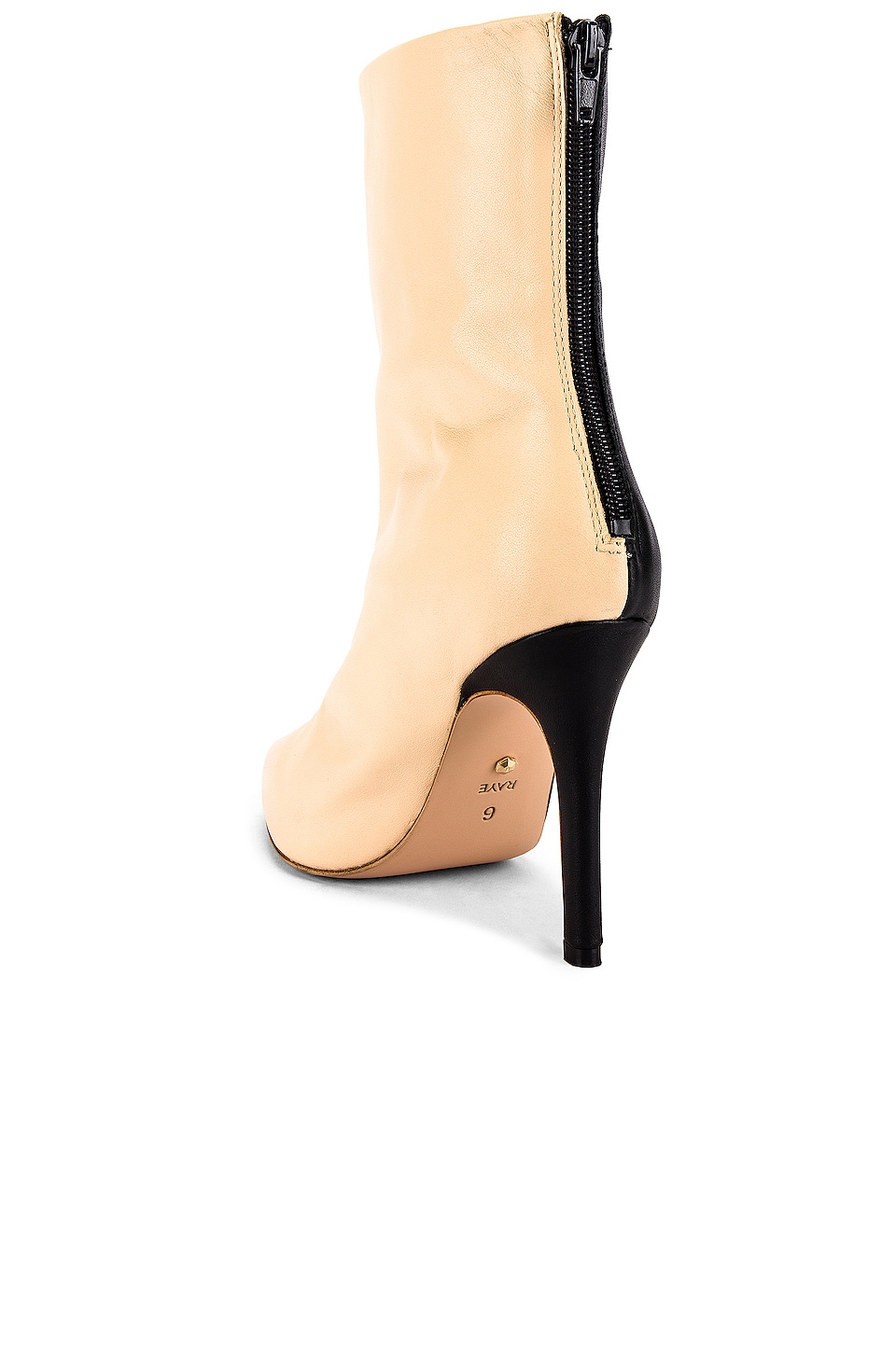 RAYE Tone Bootie in Black & Nude