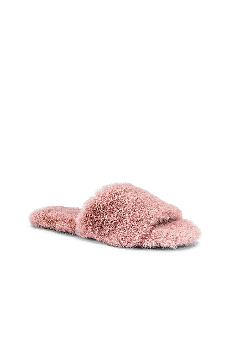 RAYE Faux Fur Sandal in Pink