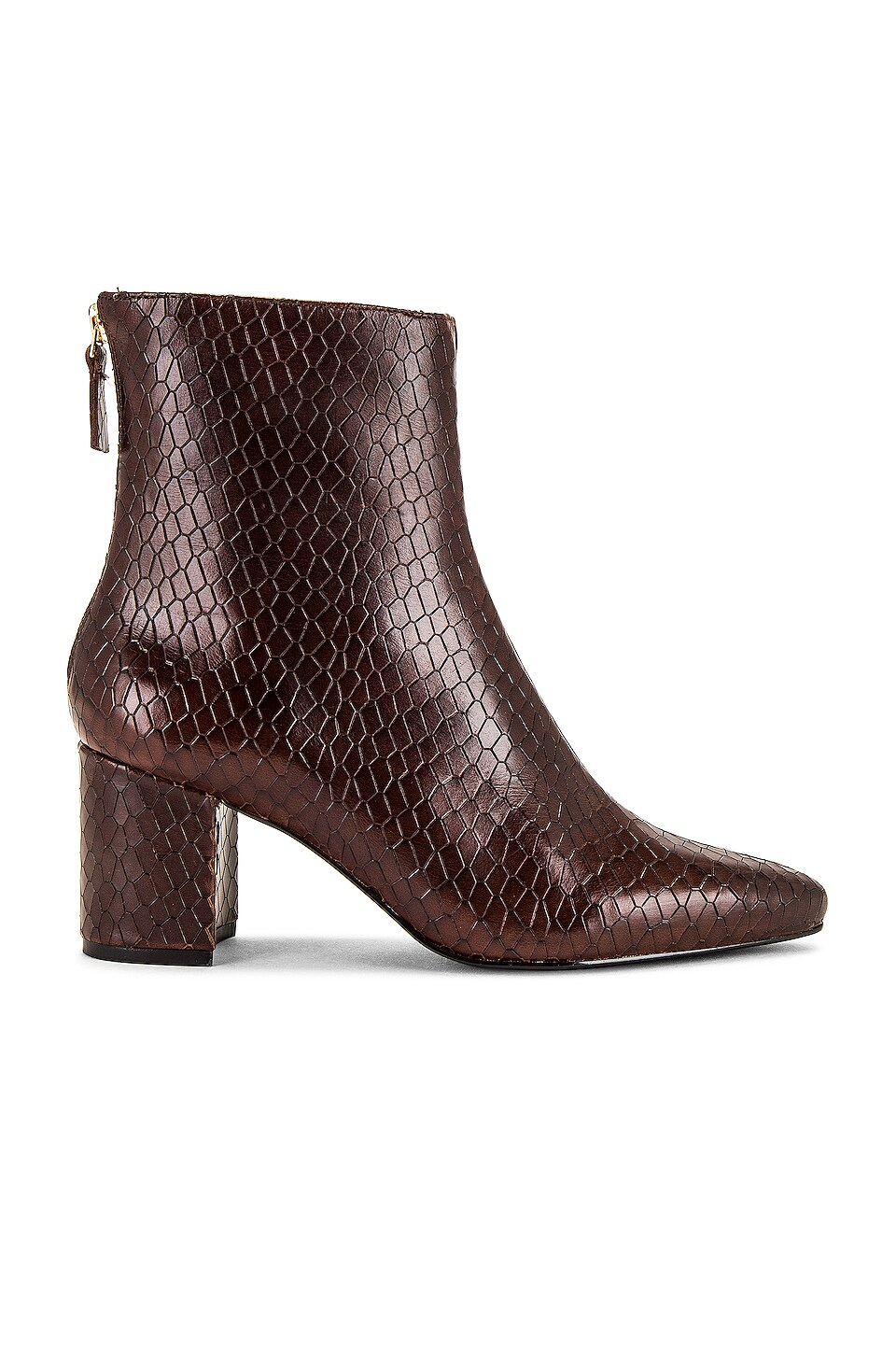 RAYE Halo Bootie in Brown Snake | REVOLVE