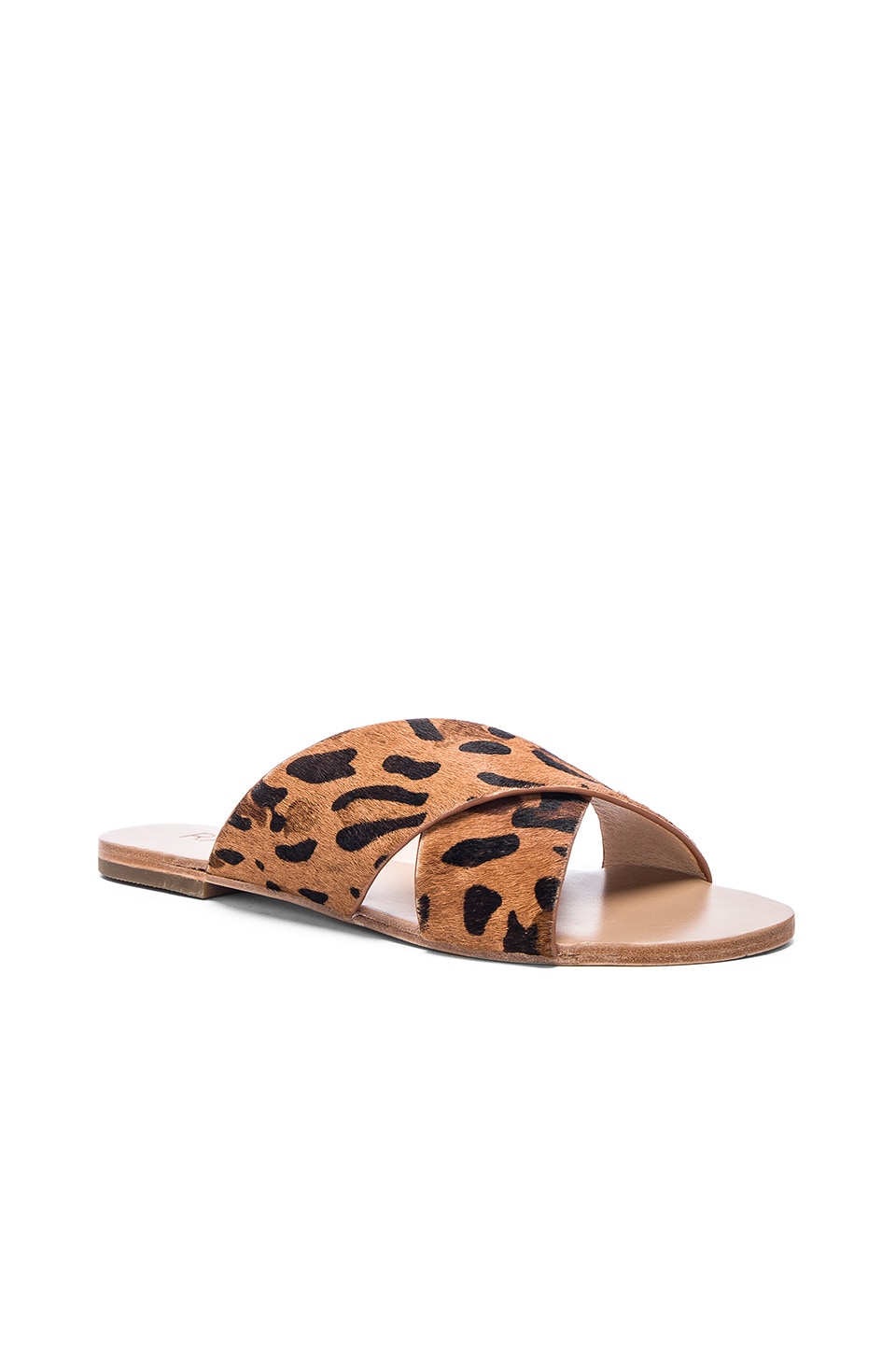 RAYE Sullivan Slide in Tan Leopard