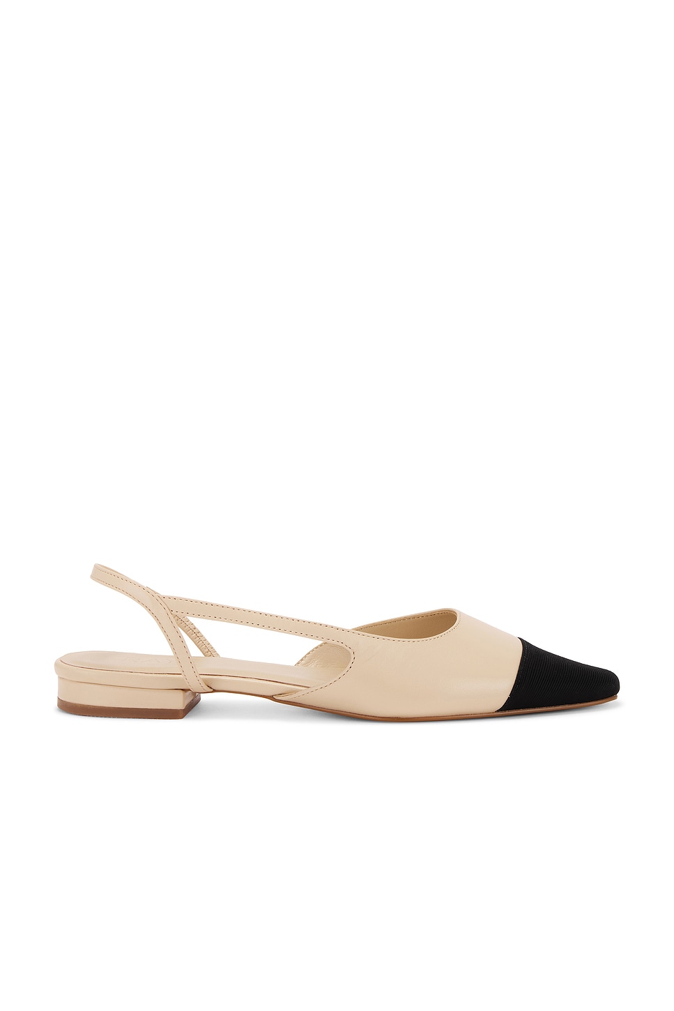 Dorit Flat in Nude & Black View 1 of 5