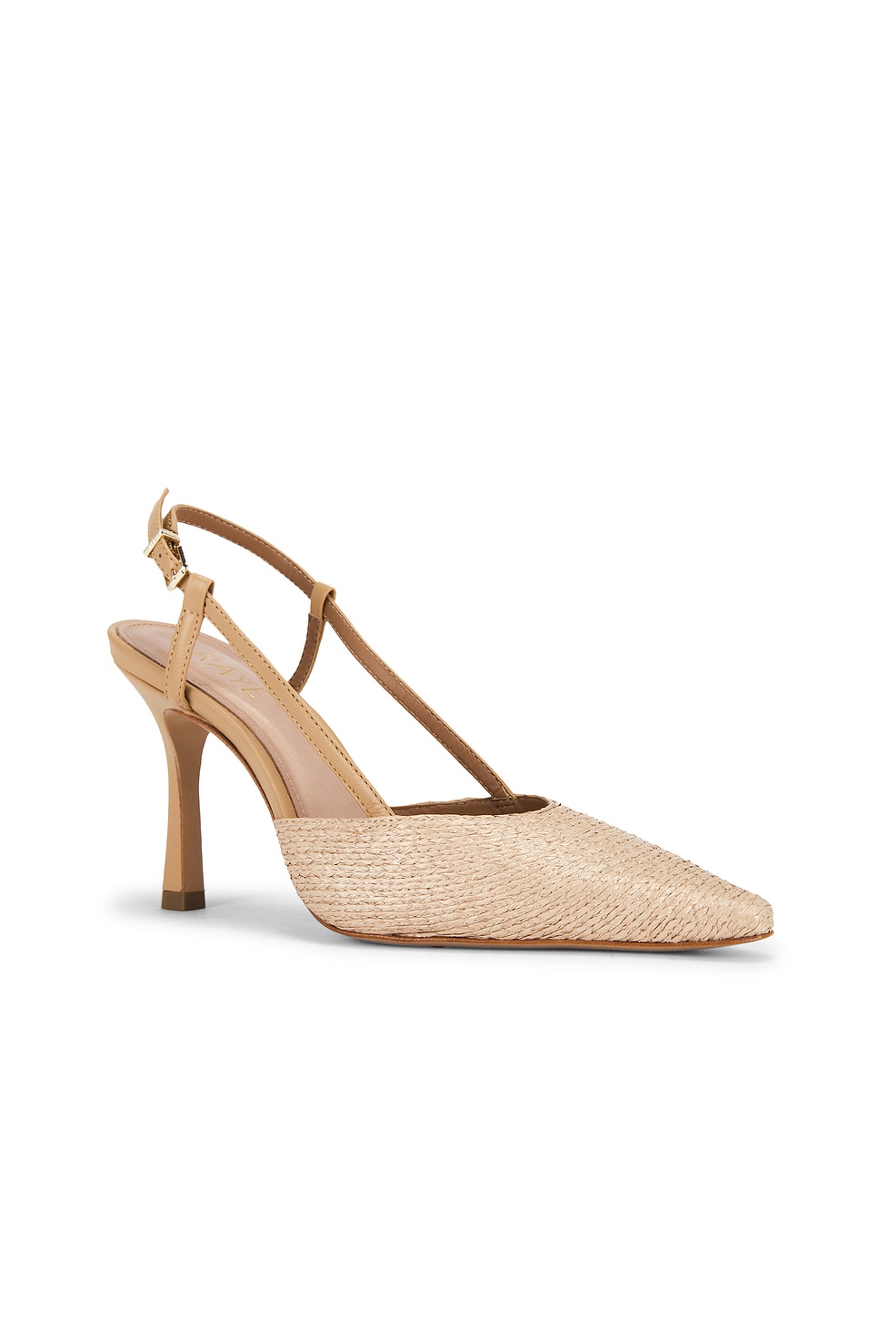 RAYE Selva Slingback Pump in Raffia | REVOLVE