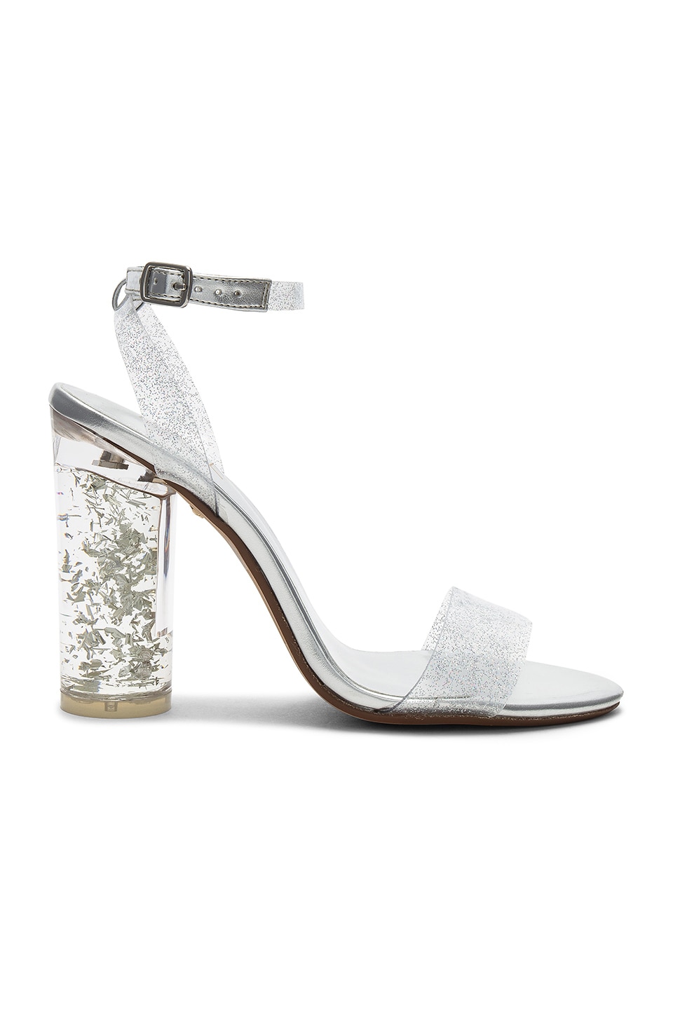 clear heels revolve