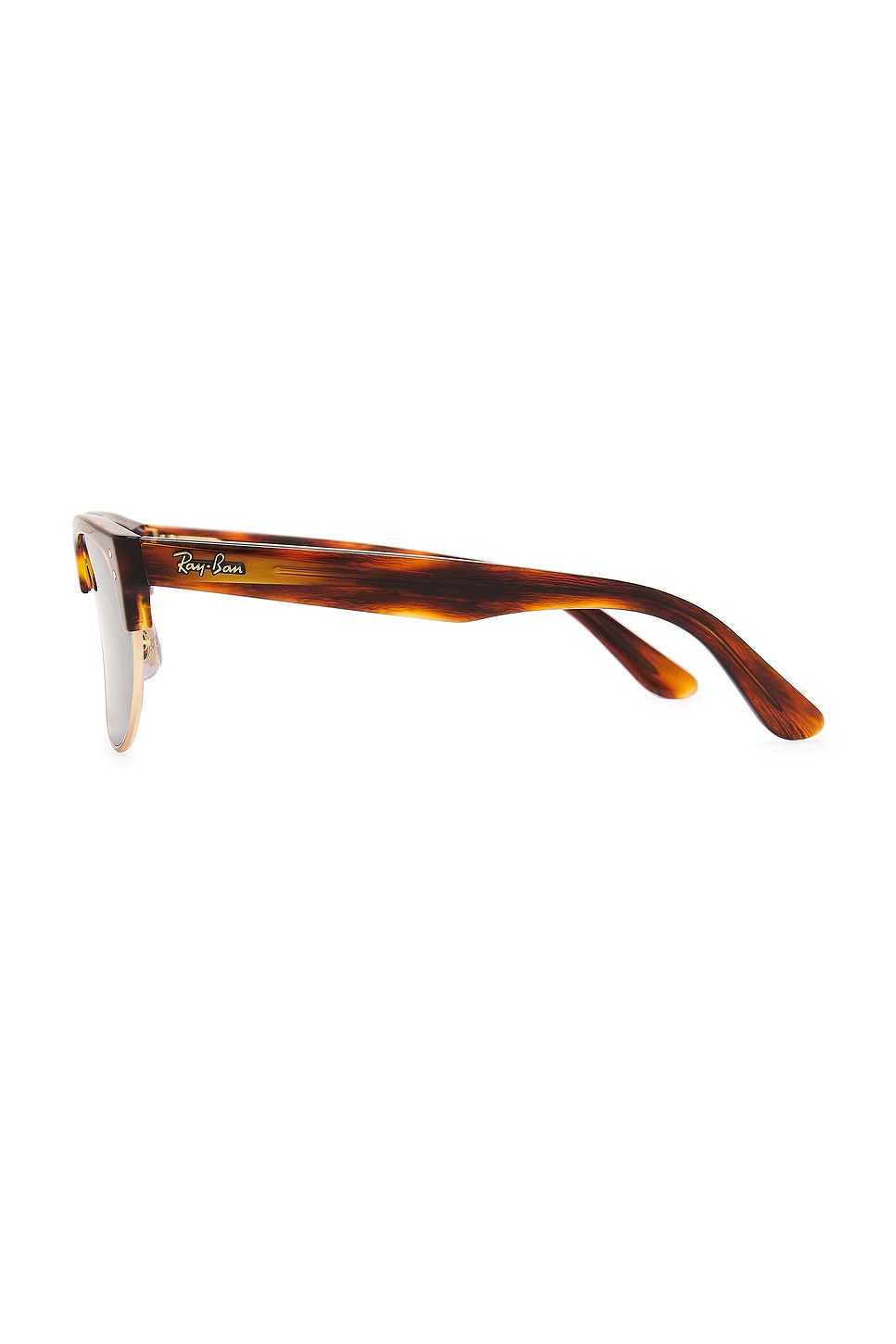 Ray-Ban clubmaster unisex Brown tortoise Sunglasses and case CLUBMASTER CLASSIC Sunglasses in Tortoise On Gold and G-15  main image 4