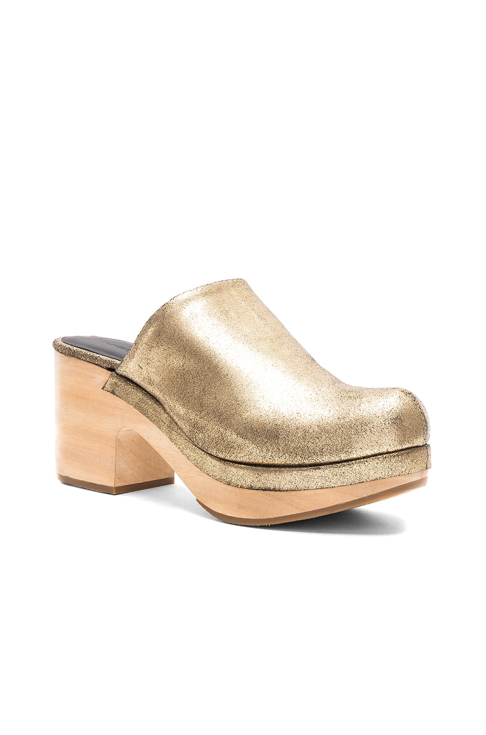 comey bose mules in distressed gold modesens comey bose mules in distressed gold modesens