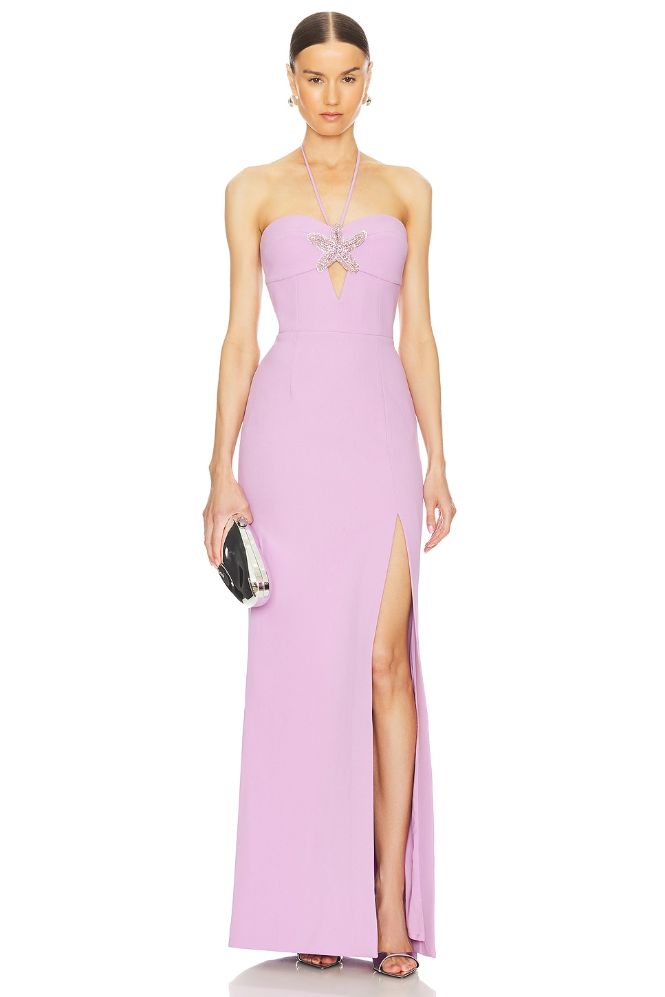 Rebecca Vallance Chantara Halter Gown in Lilac | REVOLVE