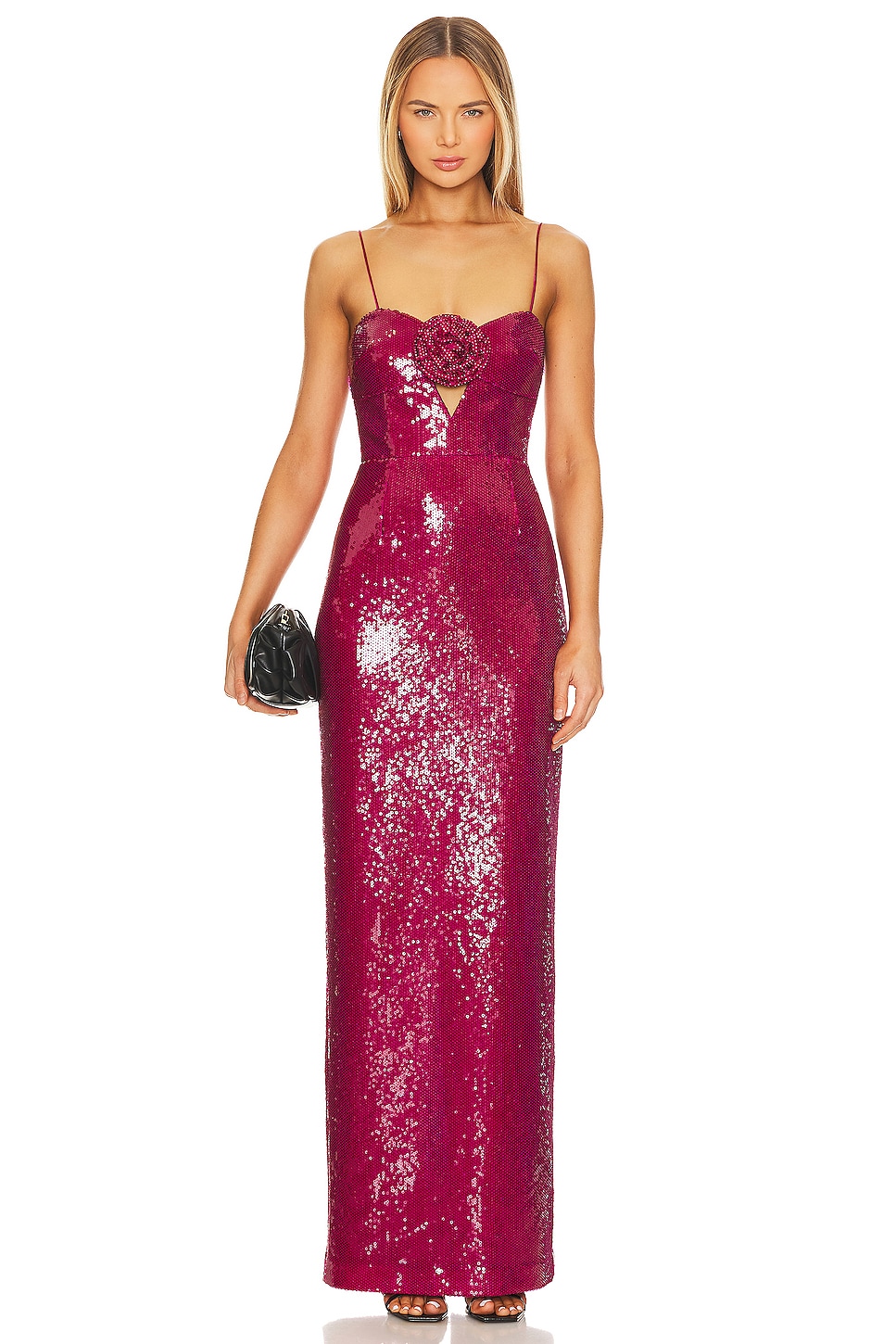 Rebecca Vallance Courtney Gown in Magenta