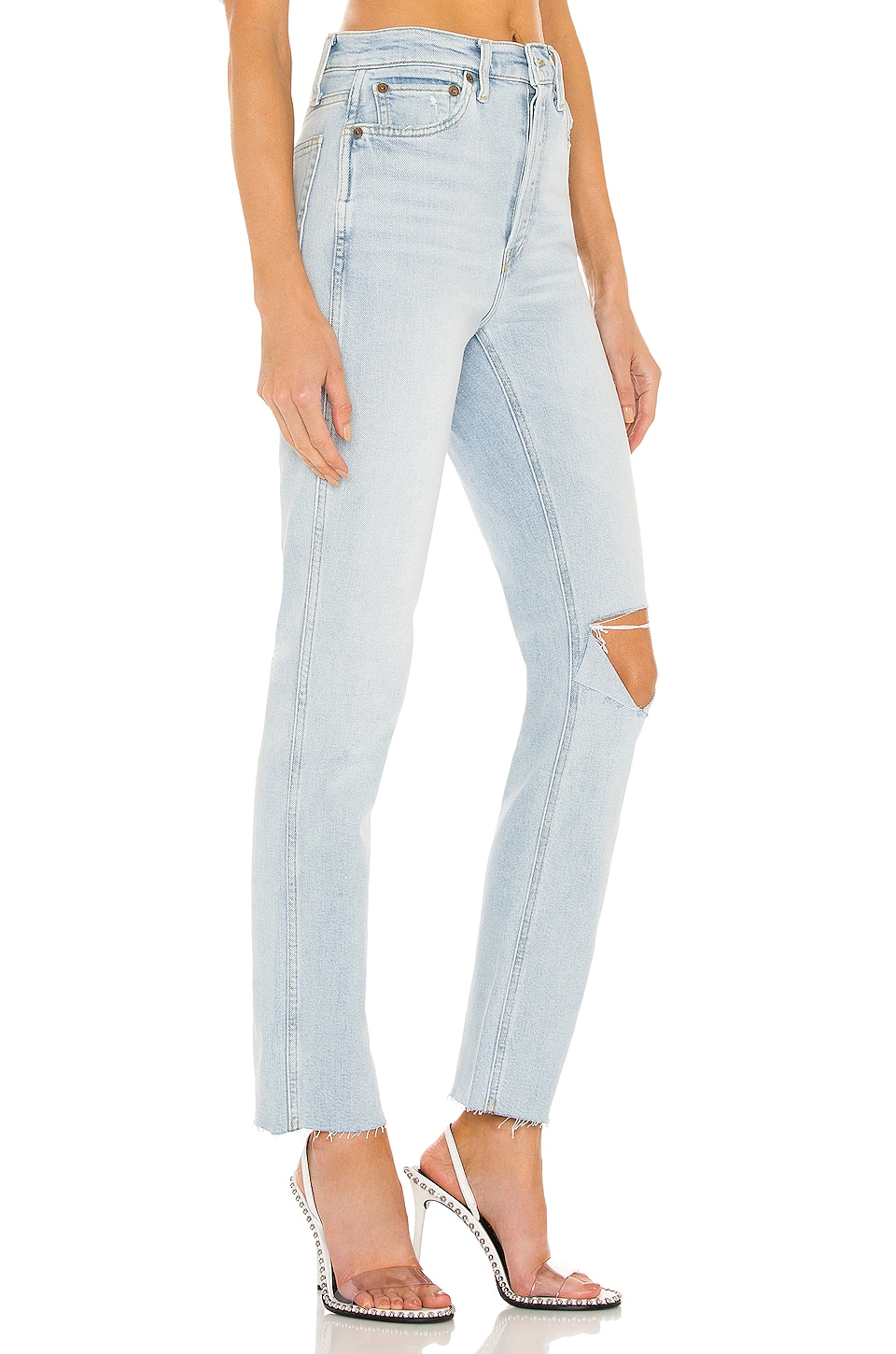 RE/DONE Originals 80s Slim Straight in Icy Blue