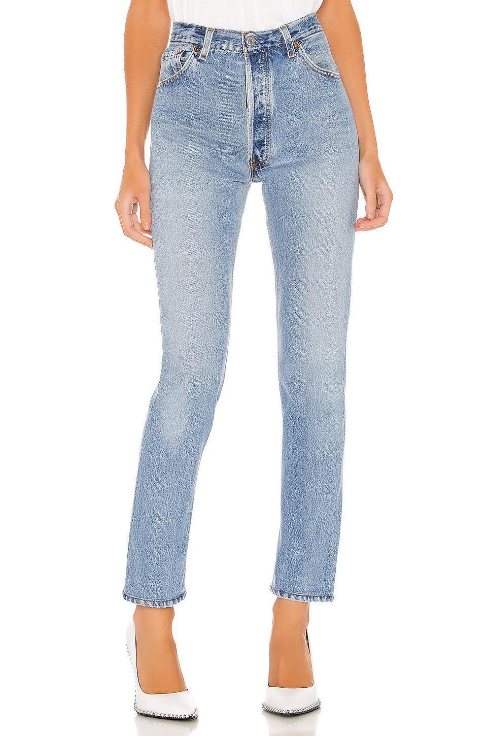 RE/DONE Levis High Rise in Indigo | REVOLVE