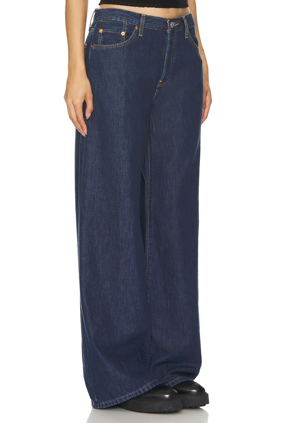 RE/DONE Mid Rise Palazzo Jeans thumbnail