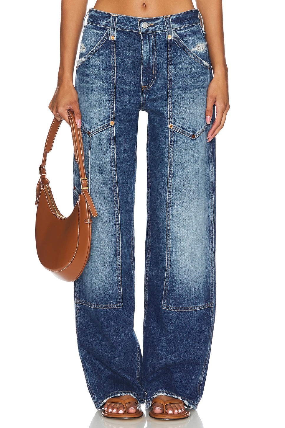 Mid Rise Workwear Wide Leg