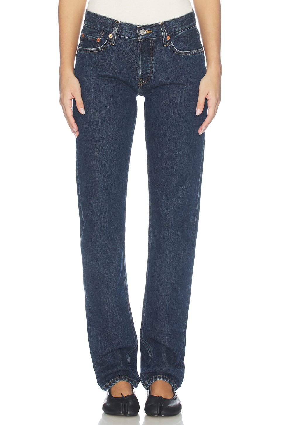 RE/DONE Slim Cig Straight Leg Jeans