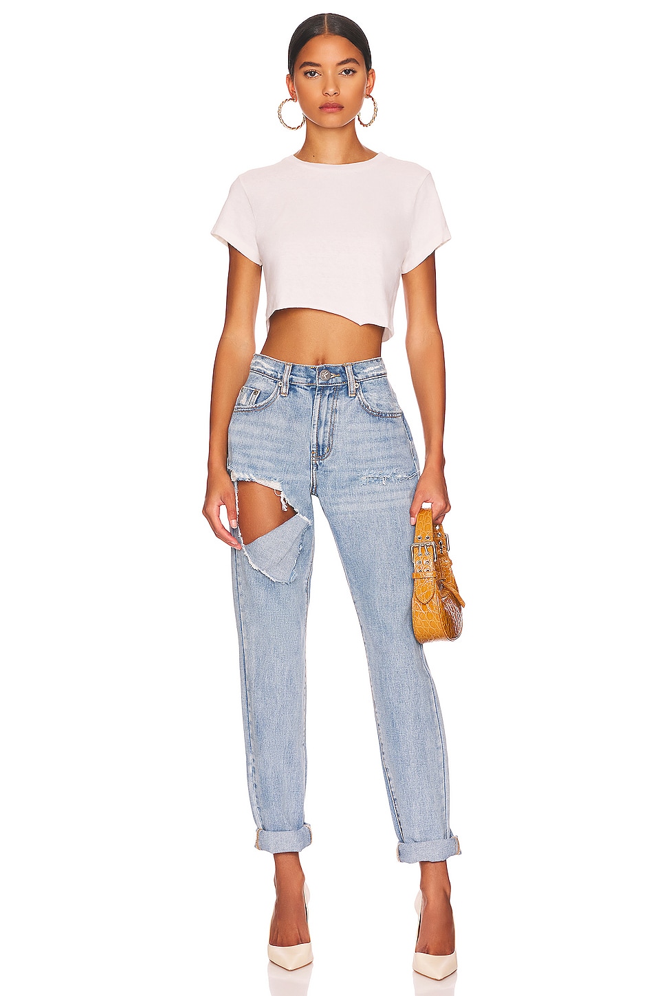 RE/DONE x Hanes Cropped 60's Slim Tee thumbnail