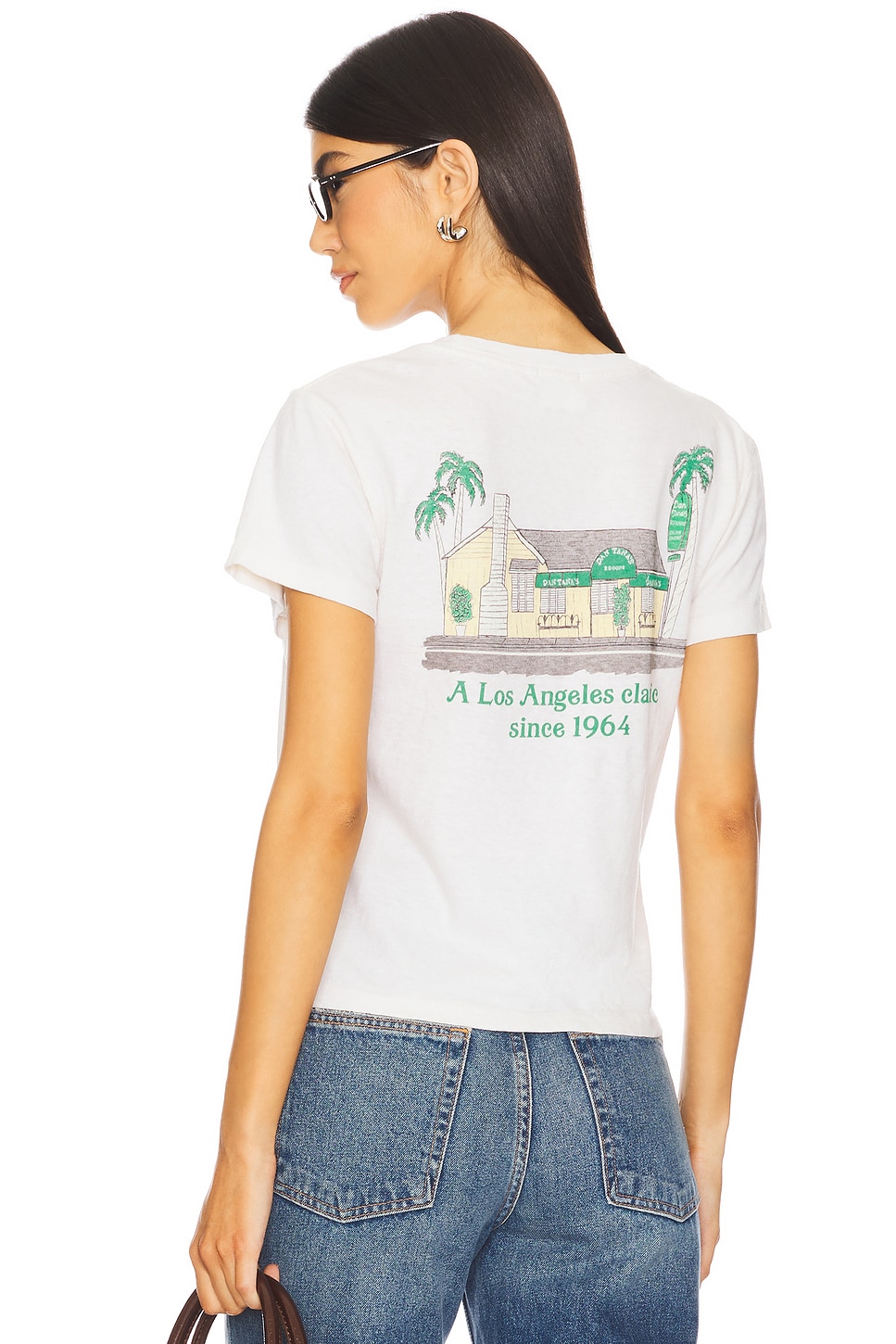 RE/DONE Dan Tanas House Classic Tee in Vintage White | REVOLVE
