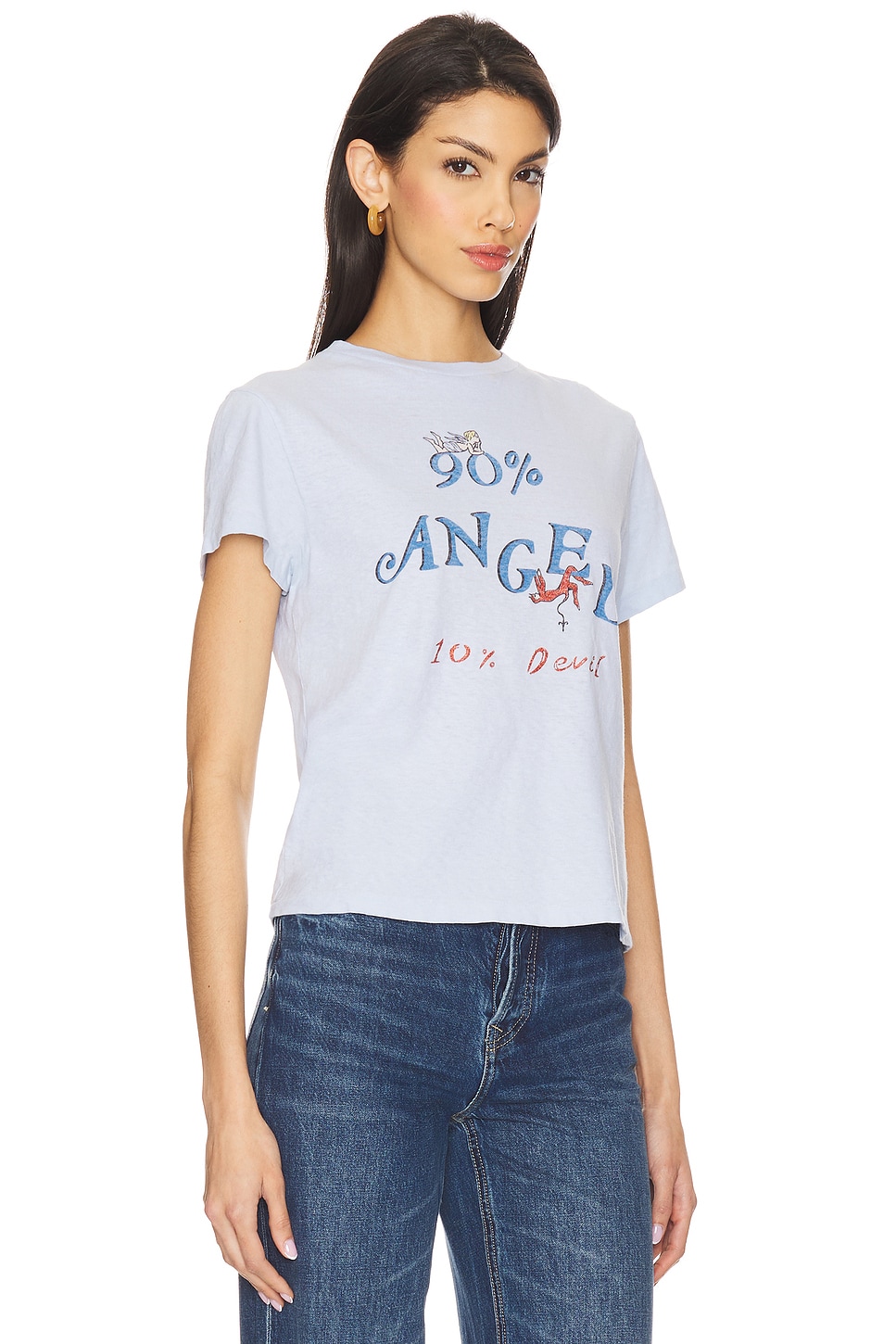 RE/DONE Angel Devil Classic Tee