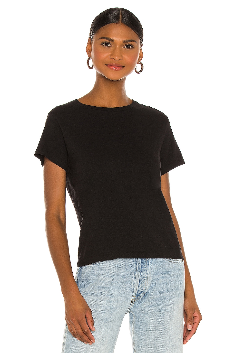 Shop Re/done X Hanes The Classic Tee In Black