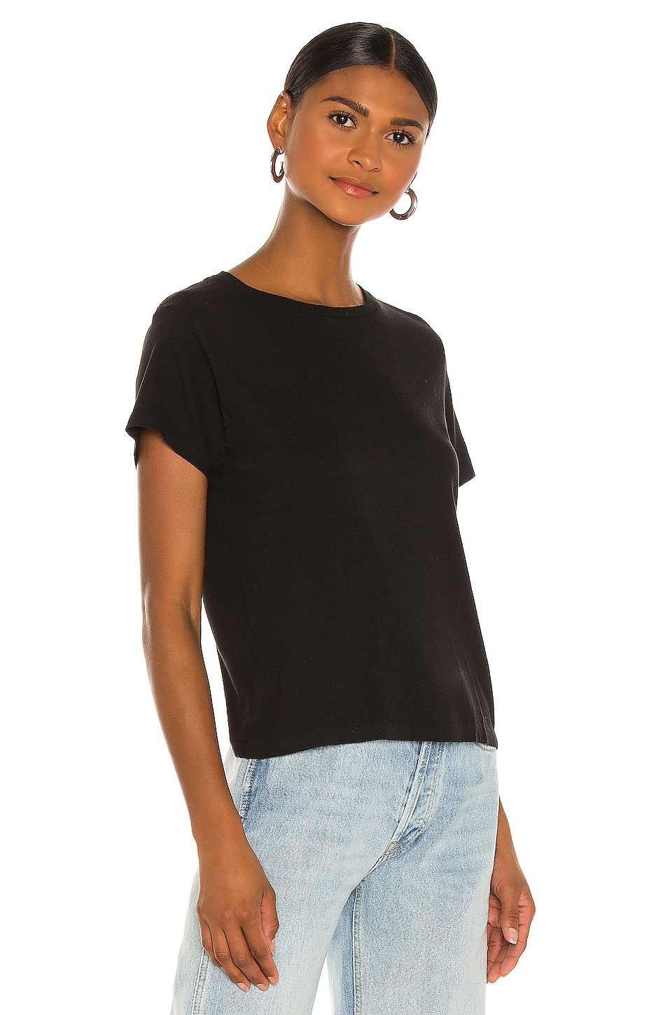 Shop Re/done X Hanes The Classic Tee In Black