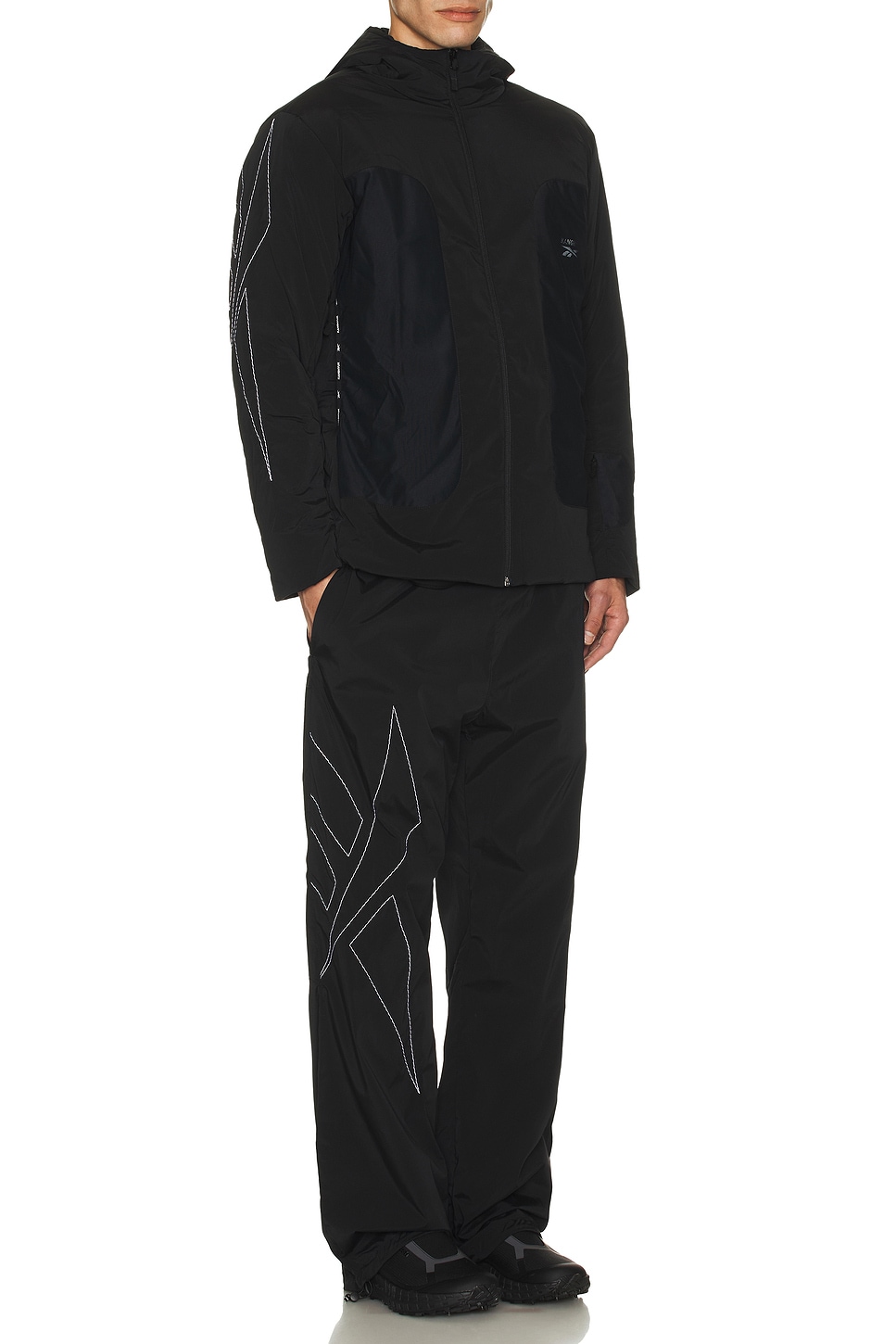 X Kanghyuk Stitched Logo Padded Jacket