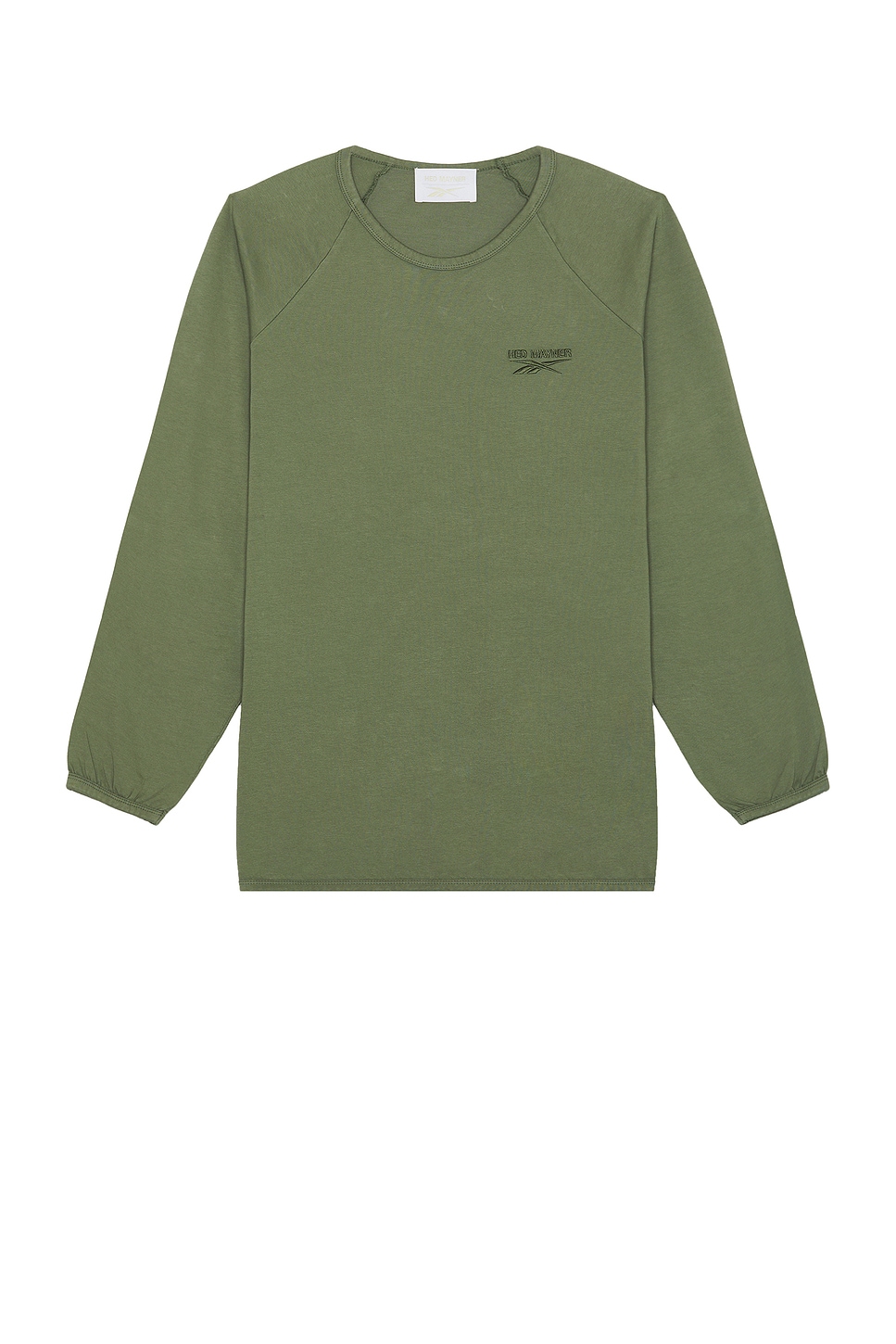 Reebok x Hed Mayner Long Sleeve T-shirt in Army Green | REVOLVE