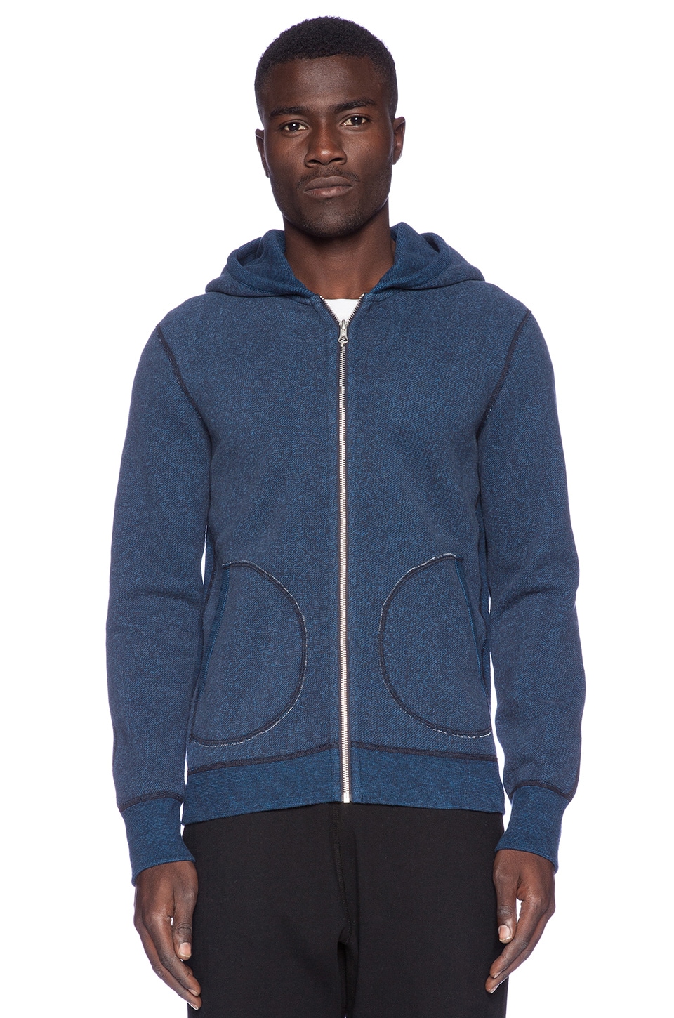 reigning champ navy hoodie