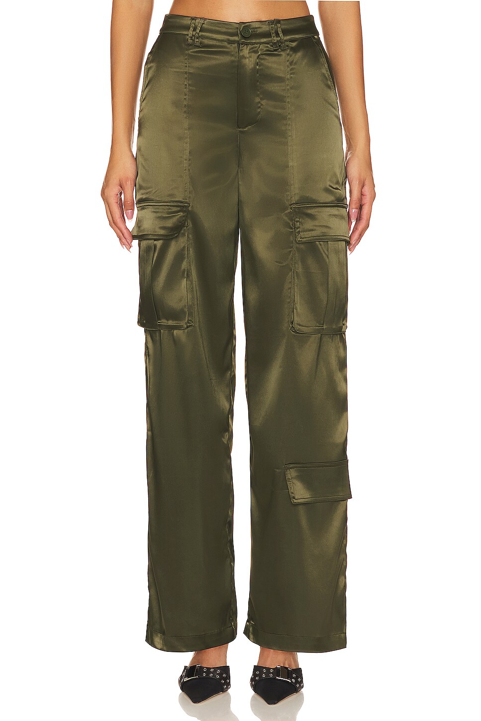 REMI x REVOLVE Sydney Cargo Pant in Dark Green