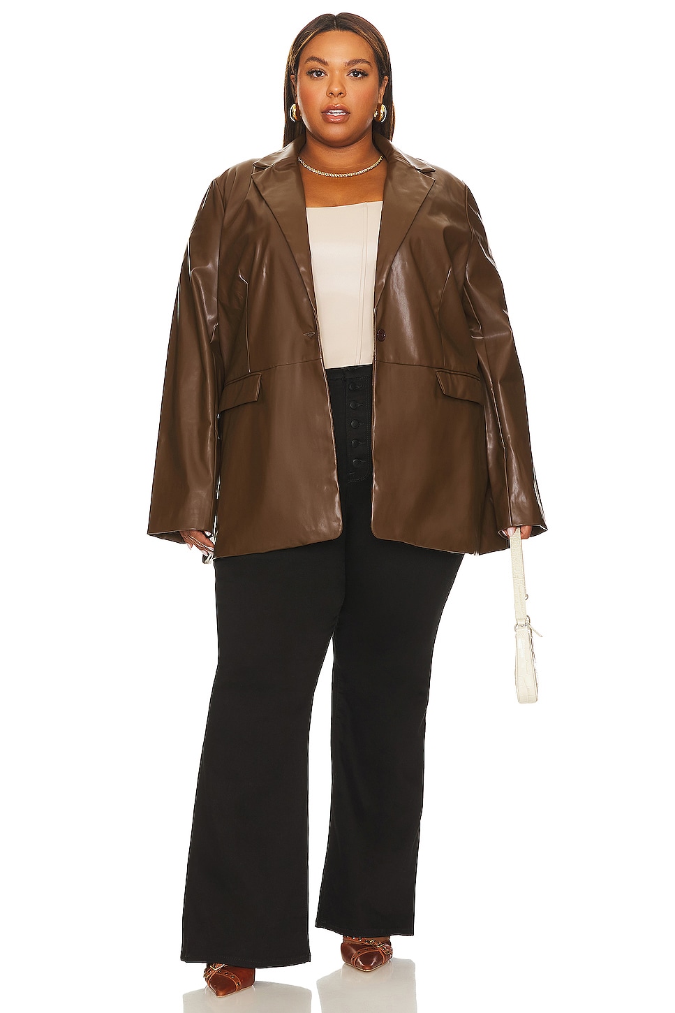 Ali Faux Leather Corset Top