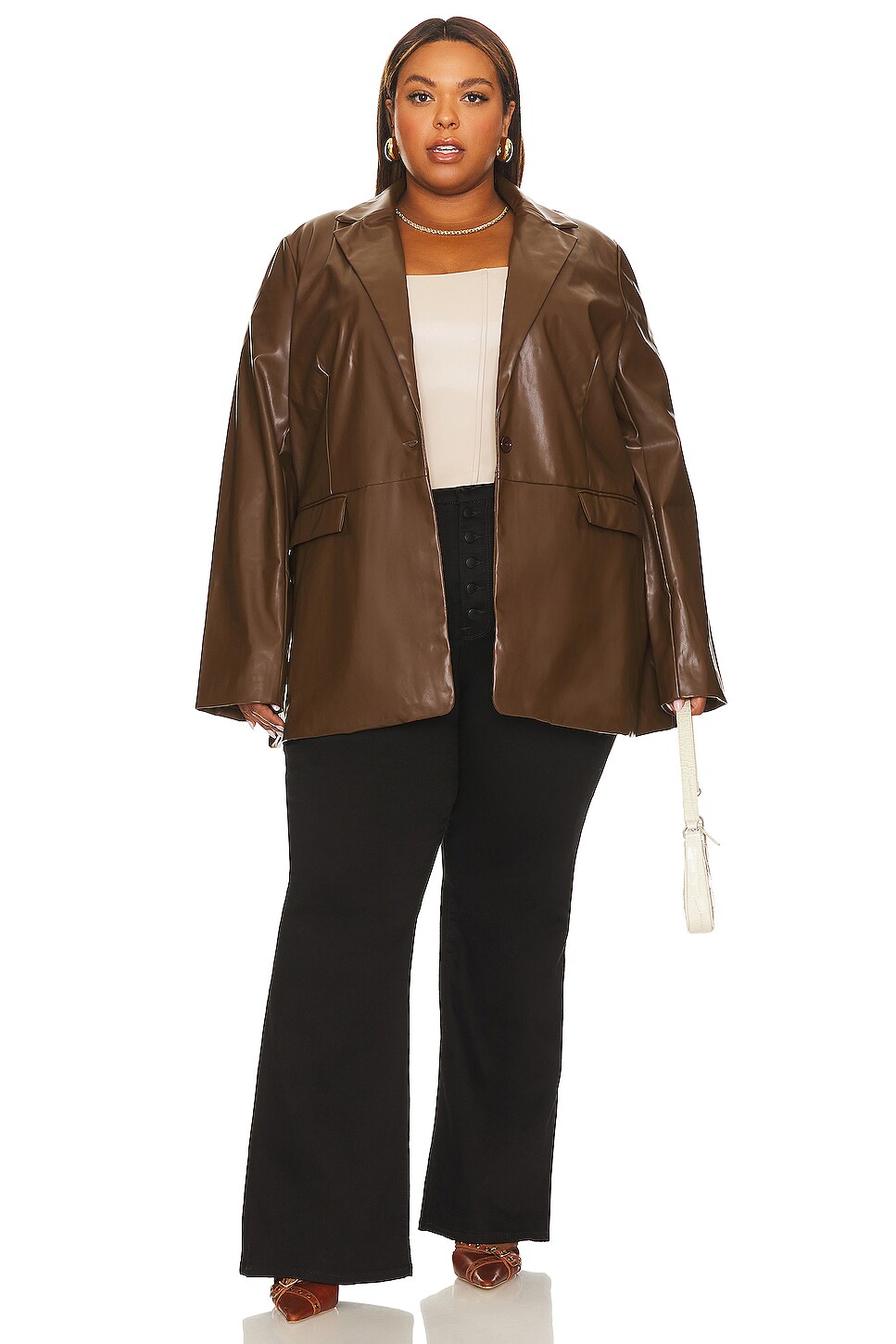 Ali Faux Leather Corset Top