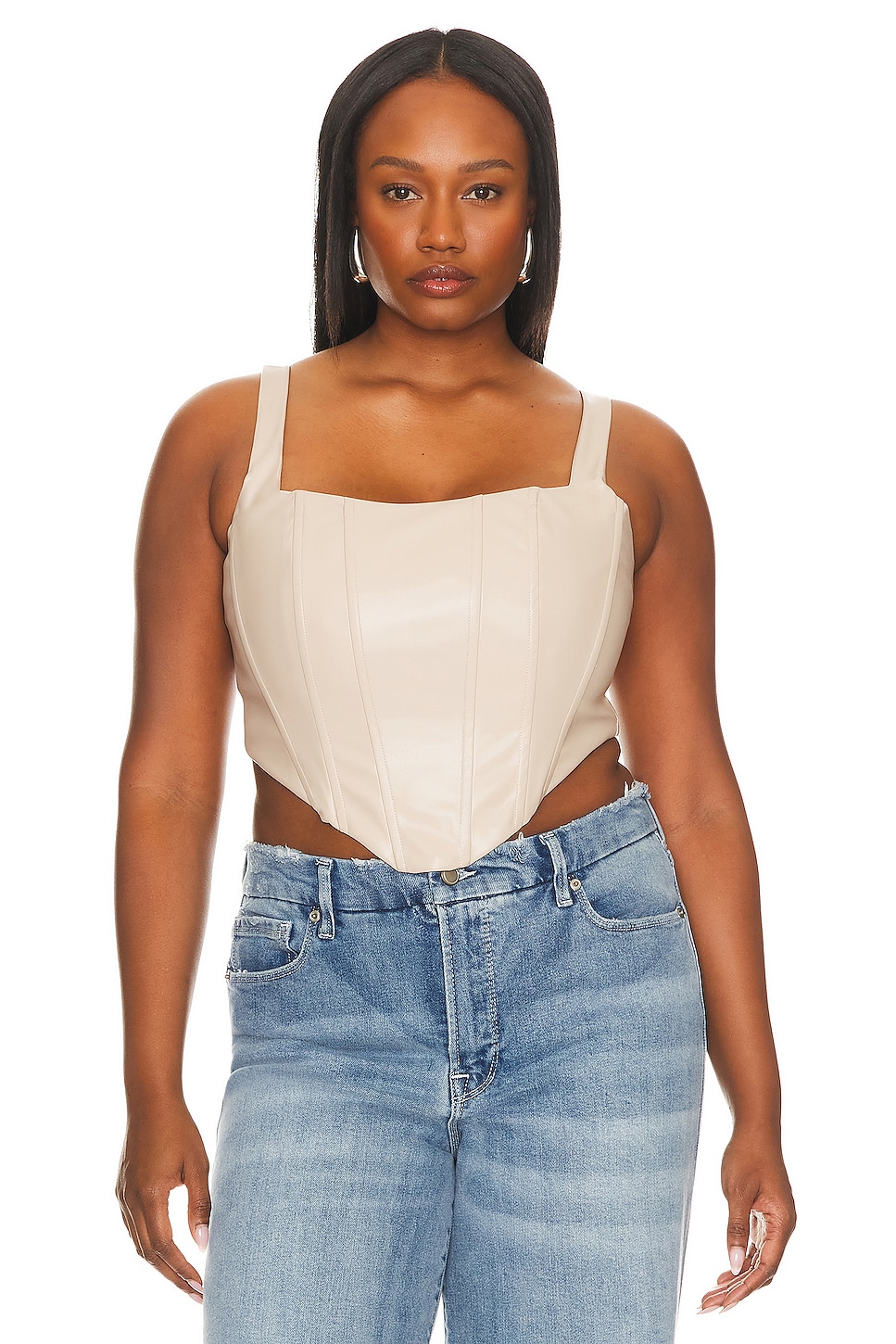 REMI x REVOLVE Ali Faux Leather Corset Top