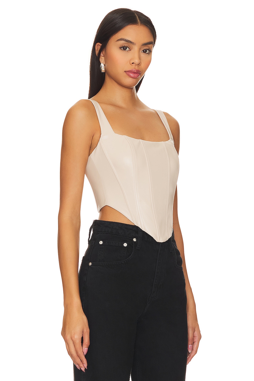 REMI x REVOLVE Ali Faux Leather Corset Top